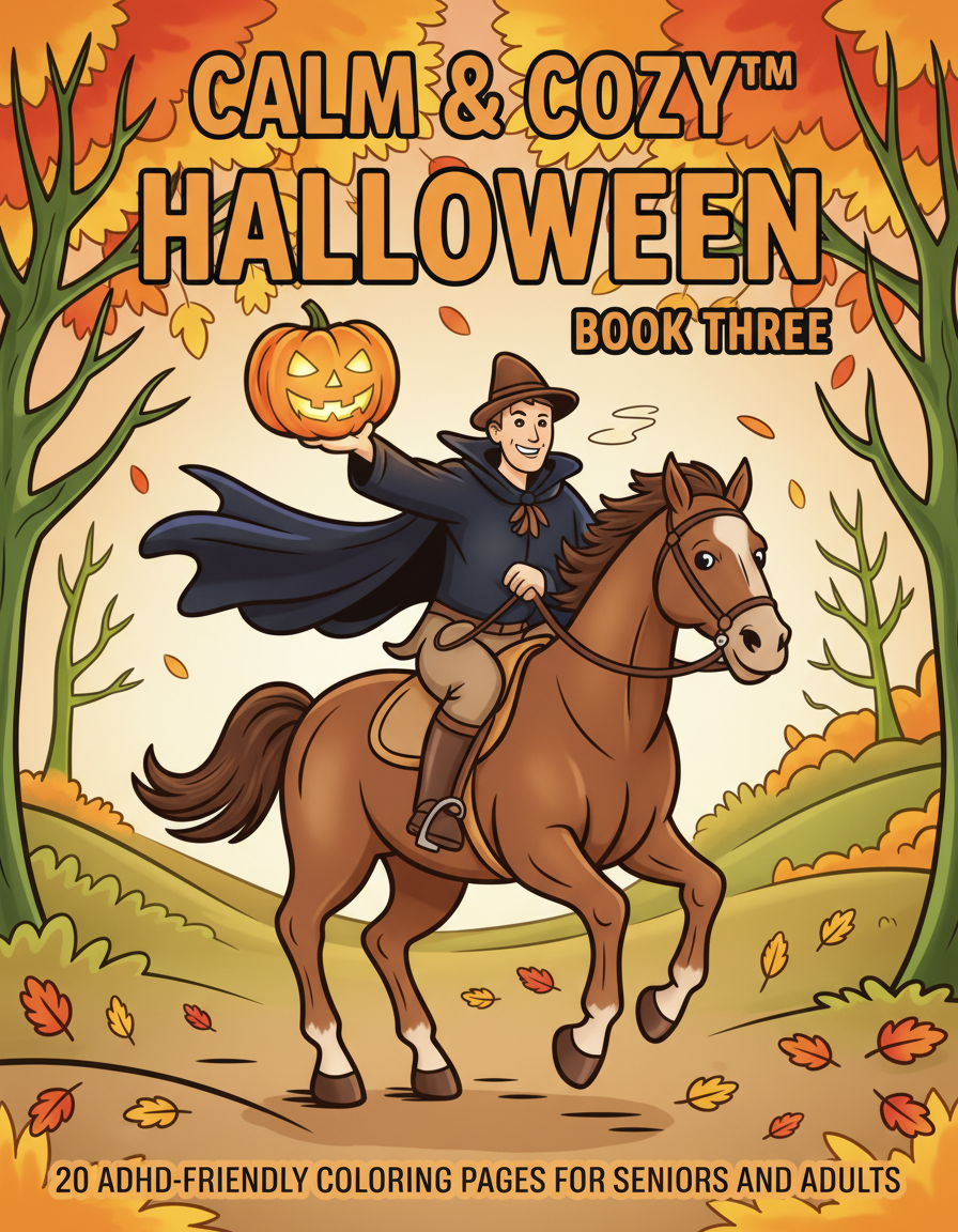 Calm & Cozy™ Halloween Coloring Book Three
