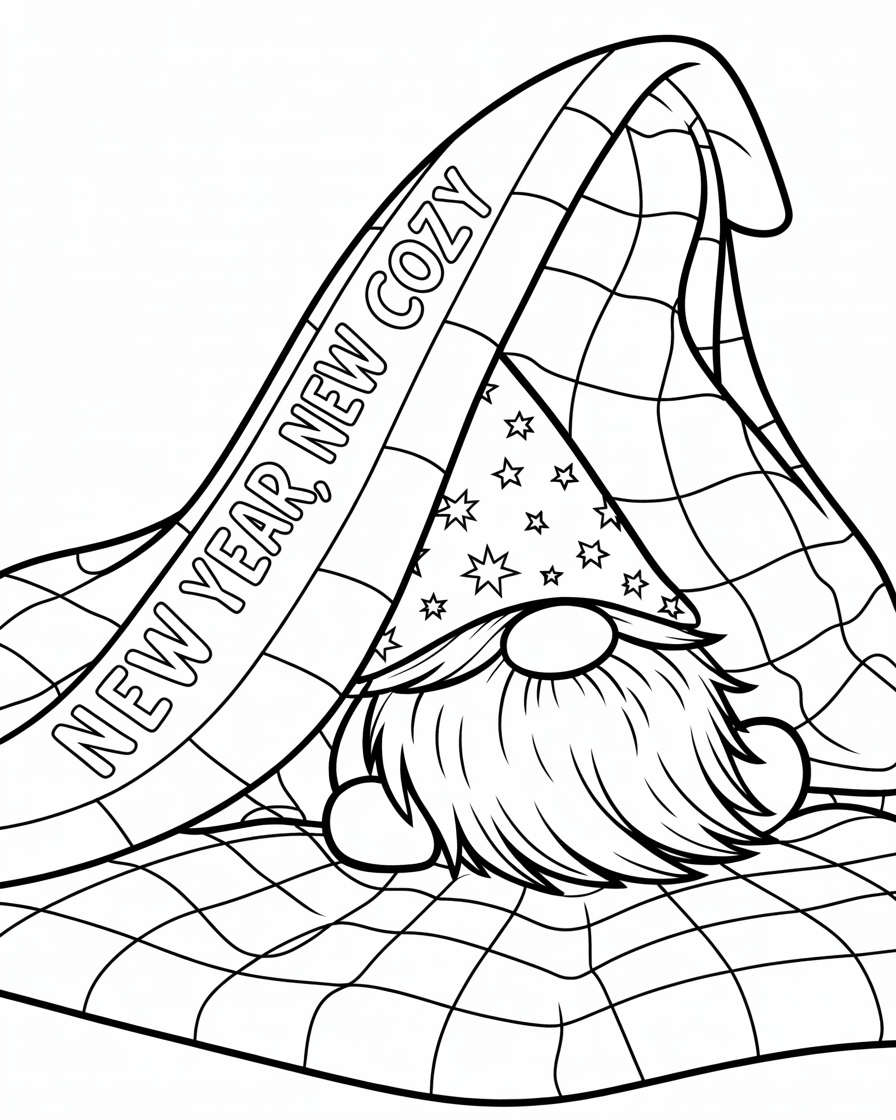 Calm & Cozy™ Holiday Gnomes Coloring Book 