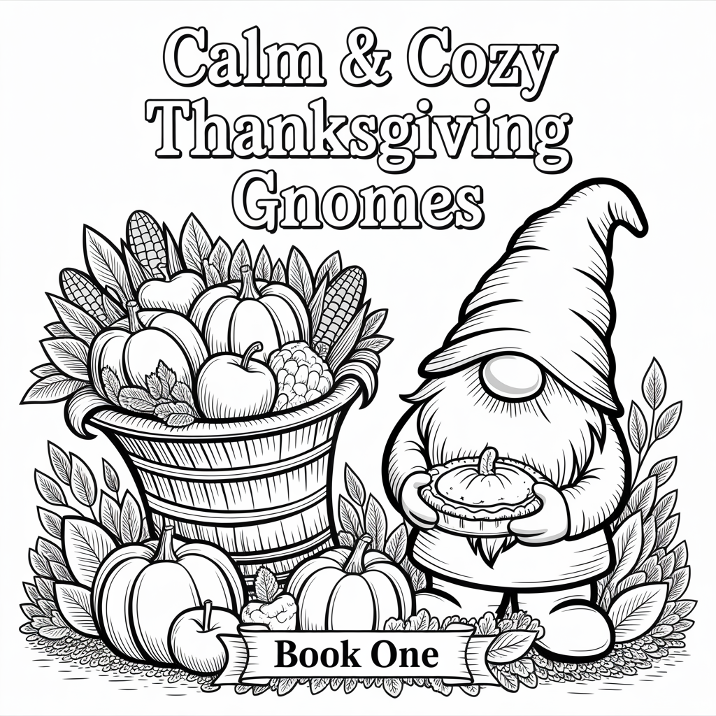 Calm and Cozy™ Thanksgiving Gnomes Book One