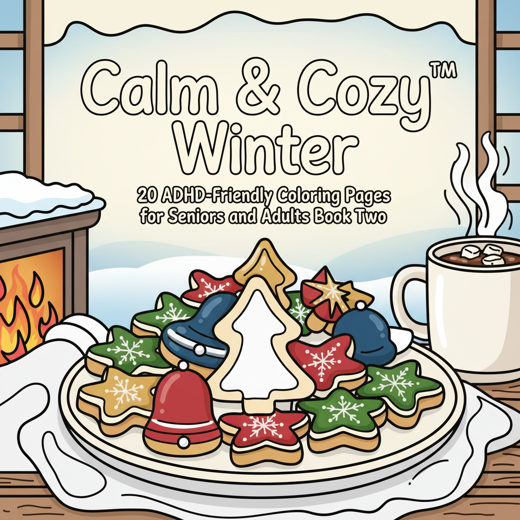 Calm & Cozy Winter Coloring Book Two