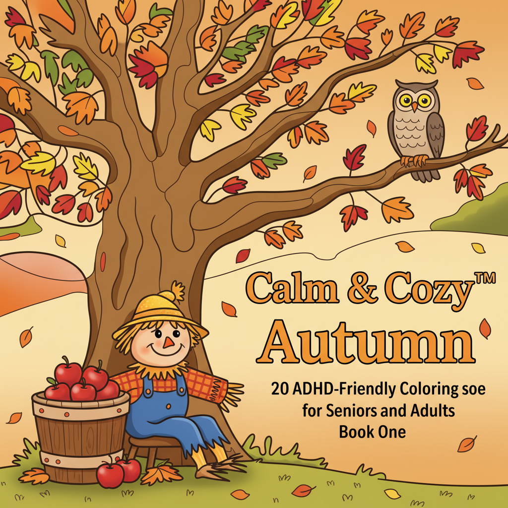 Calm & Cozy™ Autumn Coloring Book One (Original Images not on Amazon)