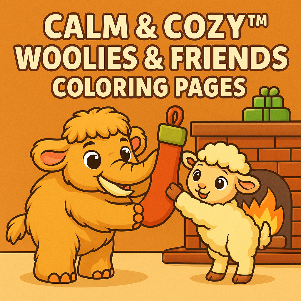 Calm & Cozy™ Woolies & Friends Coloring Pages
