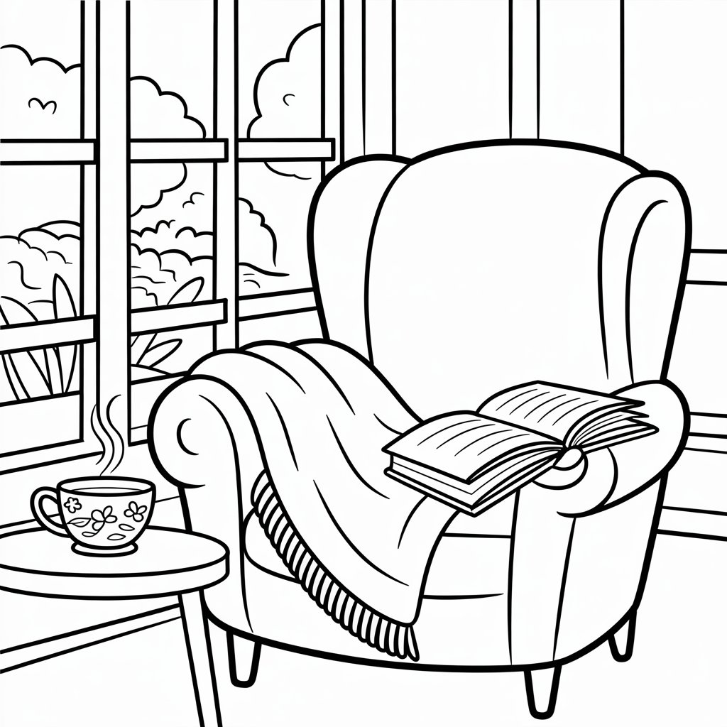 Calm & Cozy Winter Coloring Book Two