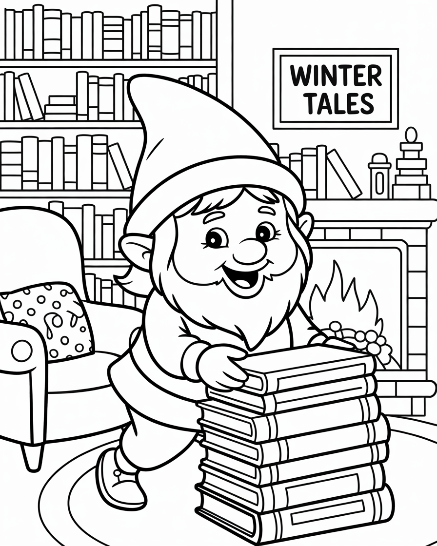 Calm & Cozy™ Winter Gnomes Coloring Book One