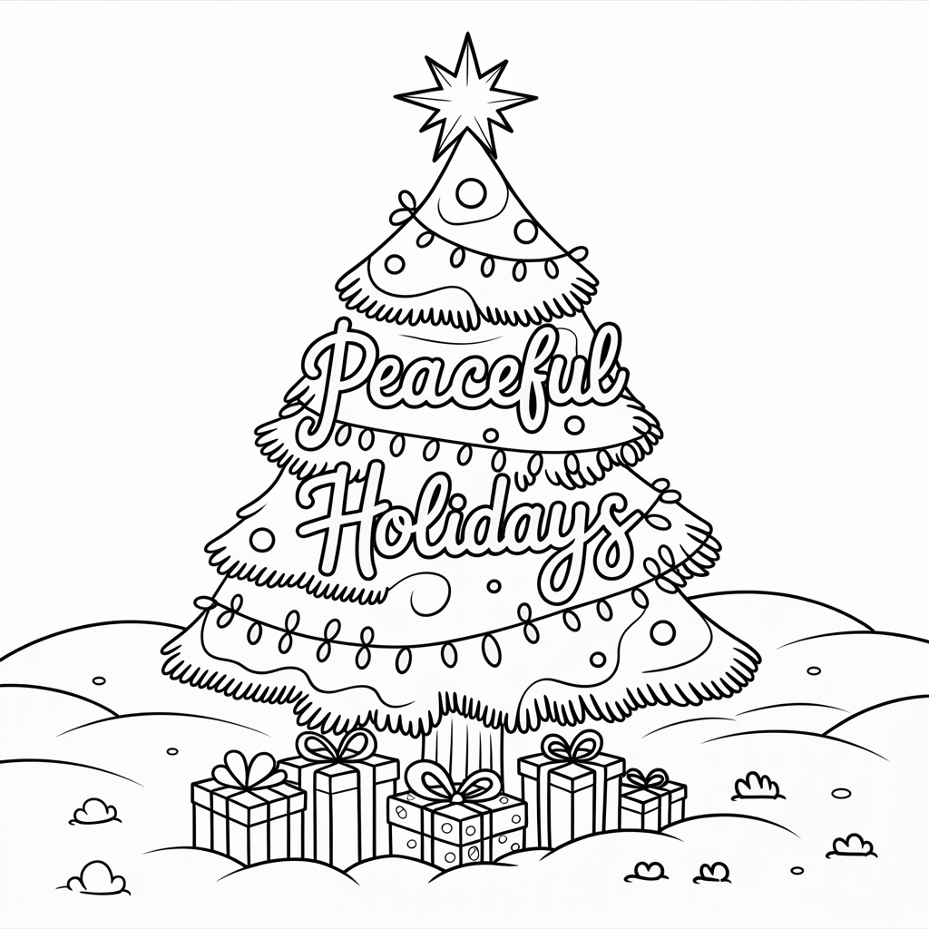 Calm & Cozy Winter Coloring Book Two