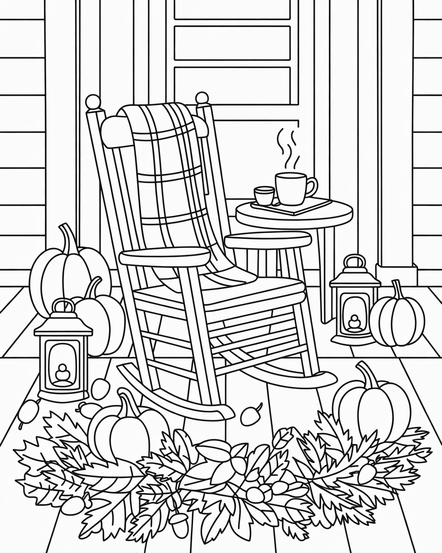 Calm & Cozy™ Autumn Coloring Book One (Original Images not on Amazon)