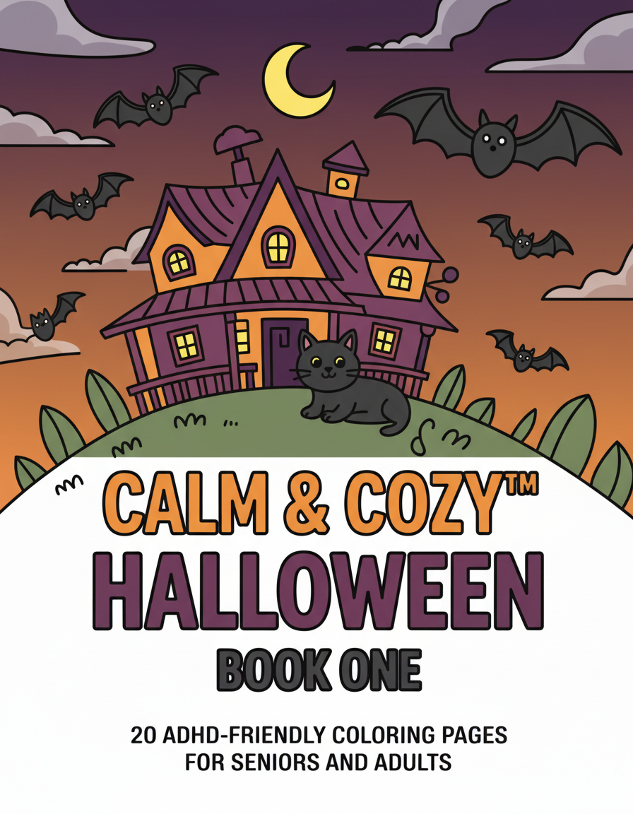 Calm & Cozy™ Halloween Coloring Book One