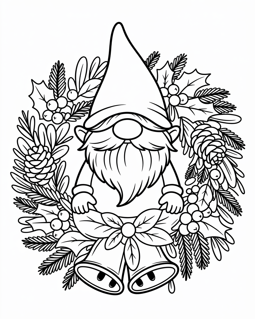 Calm & Cozy™ Winter Gnomes Coloring Book One