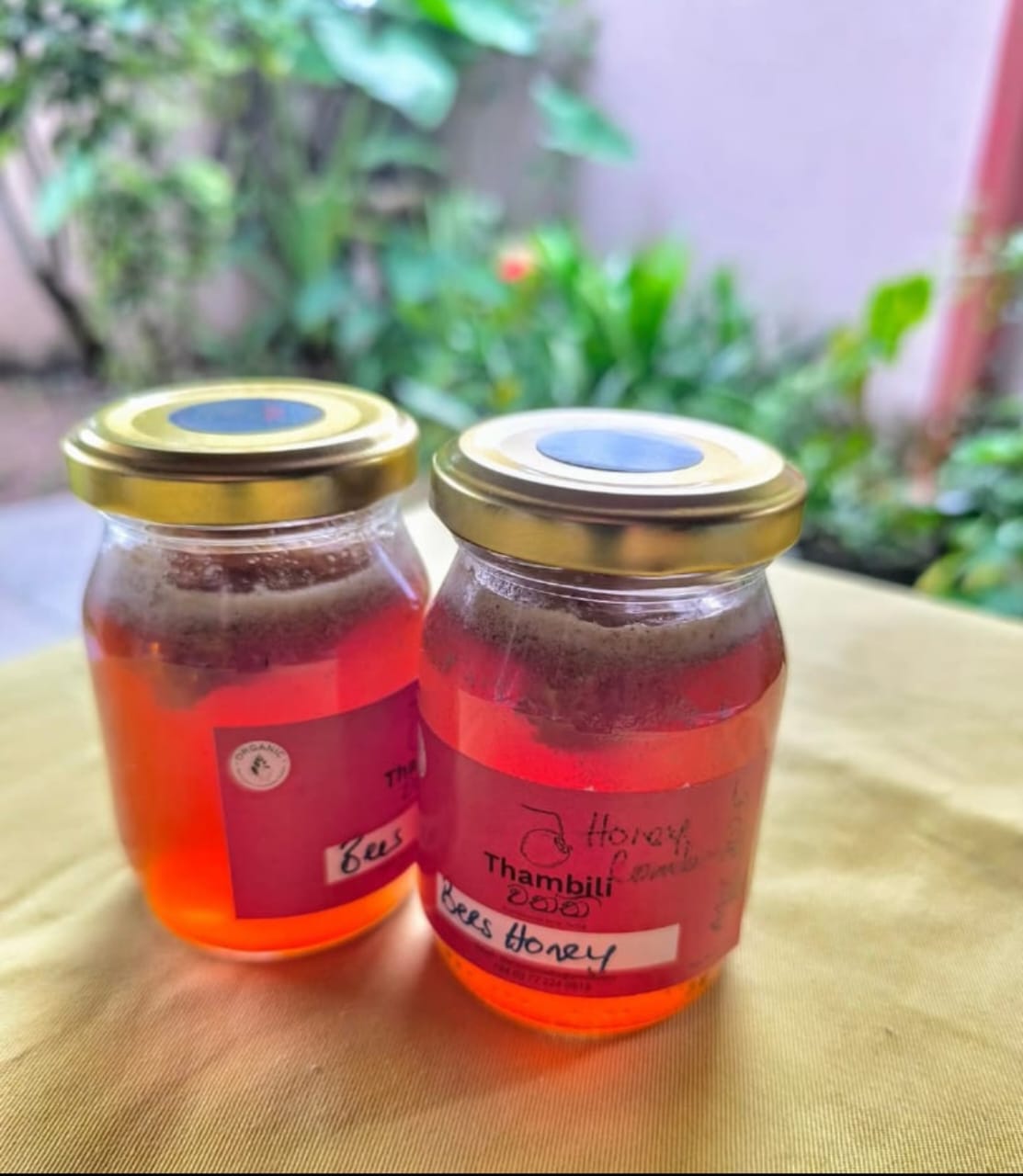 Raw Bees Honey with some honeycomb150ml