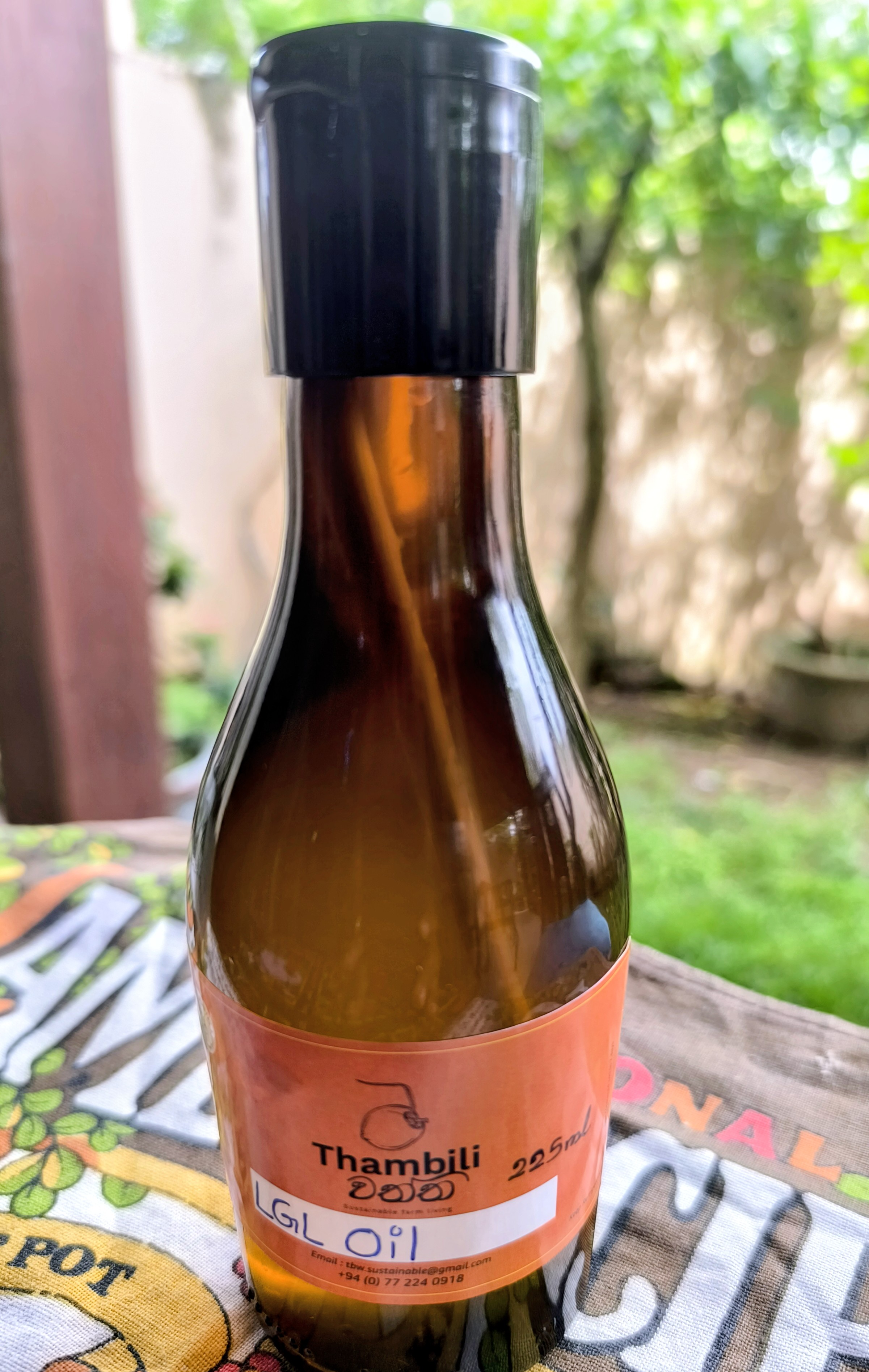 LGL Oil 225 ML (Lemongrass, Garlic and Lemon Zest infused into Virgin Coconut oil)