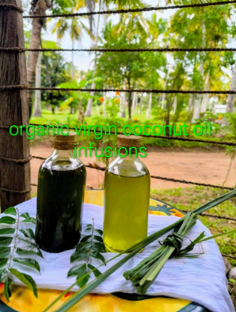 Organic VC oil infused with Lemongrass  200 ml (Virgin Coconut)