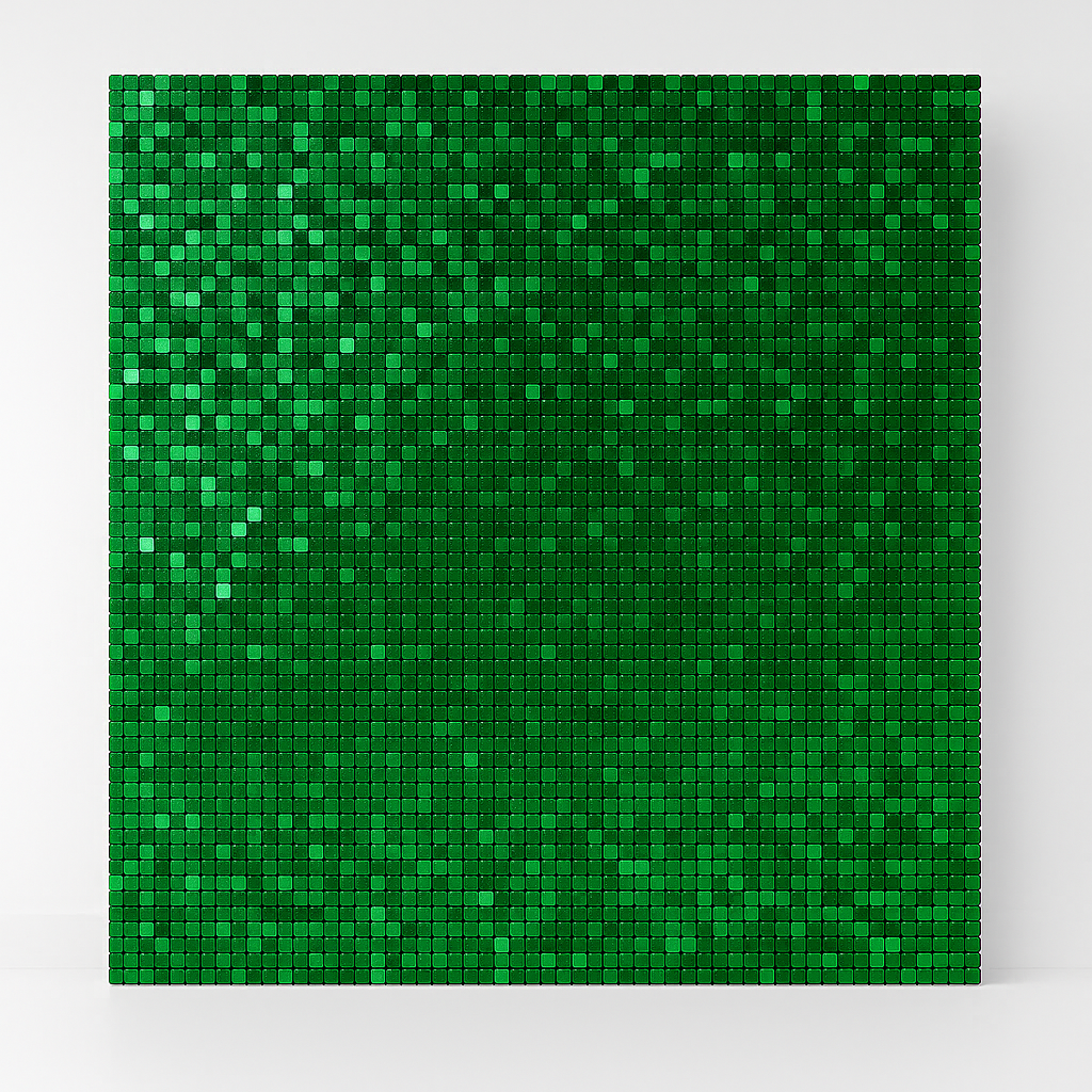 GREEN SHIMMER WALL