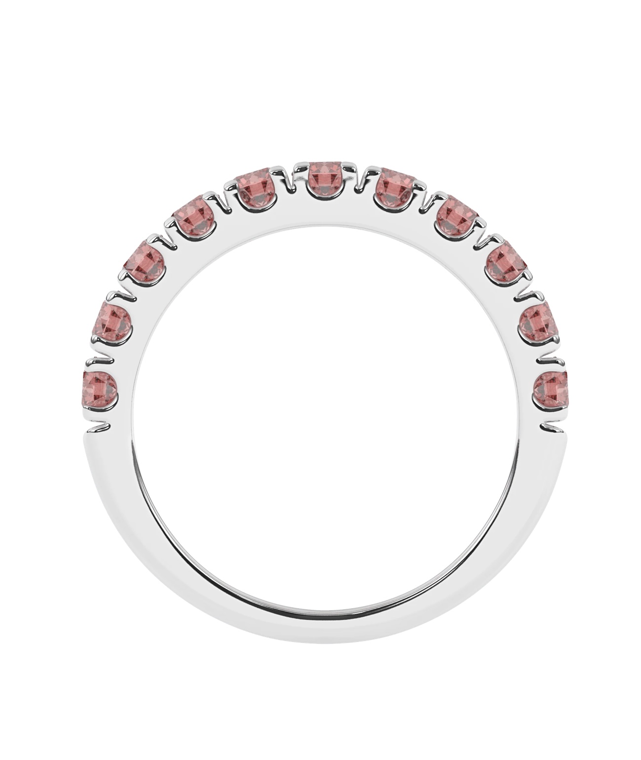 Red 2.7 Gemstone Eternity Ring