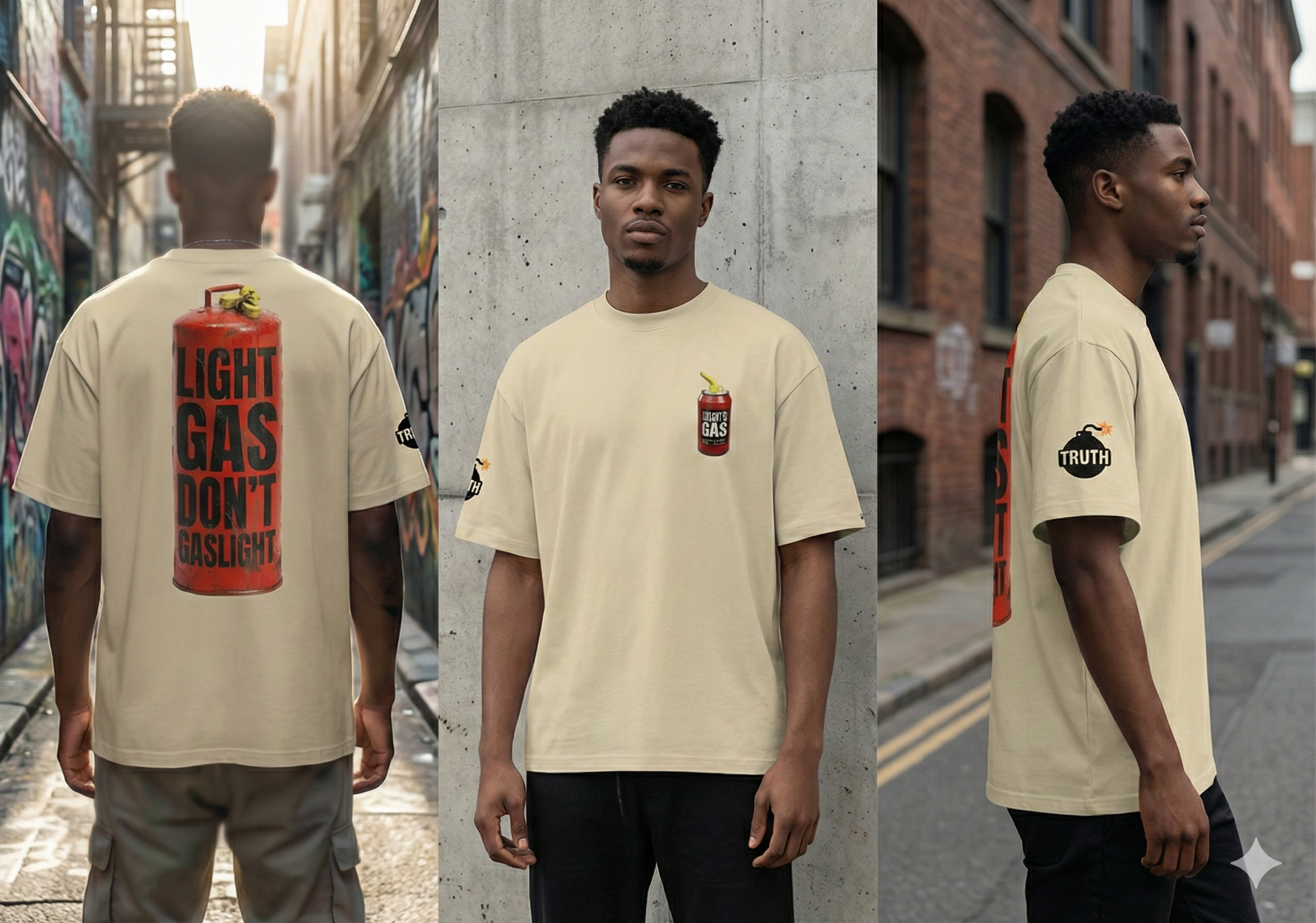 Light Gas, Don't Gaslight Oversized Organic Tee