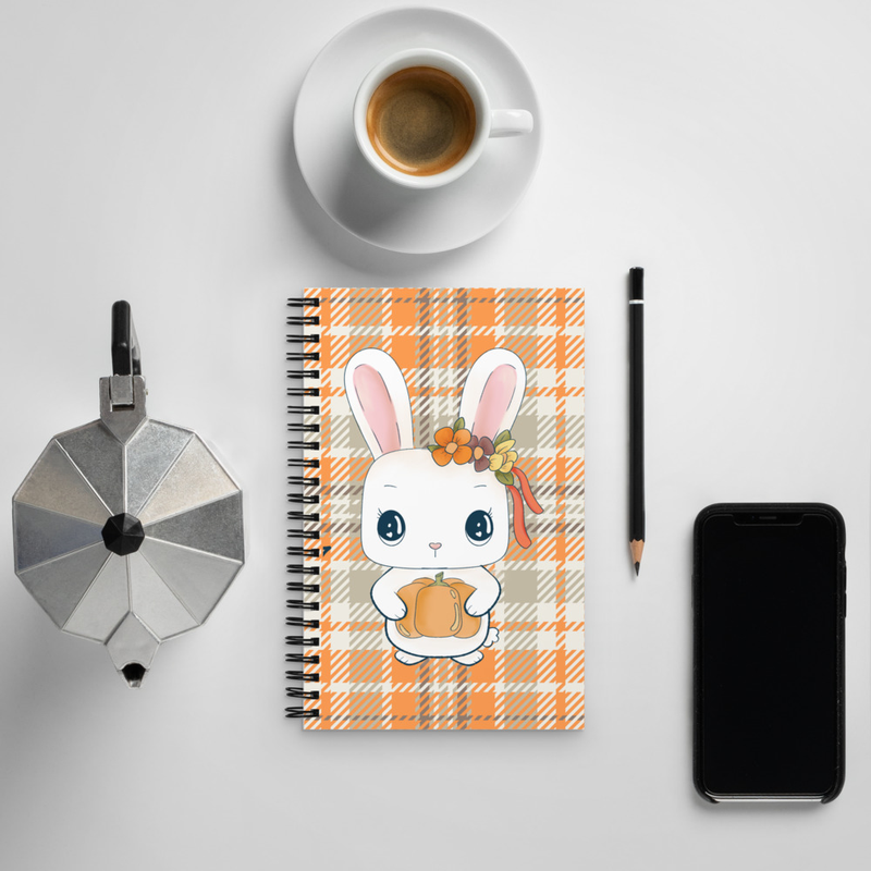 Cute Kawaii Bunny Spiral Notebook