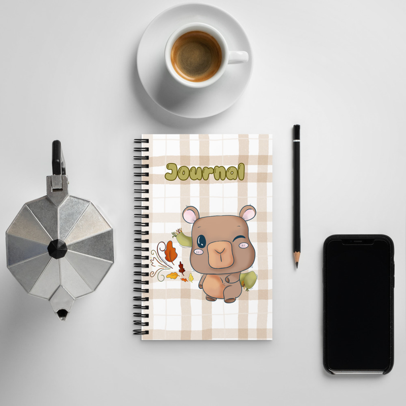 Cute Kawaii Capybara Journal Notebook