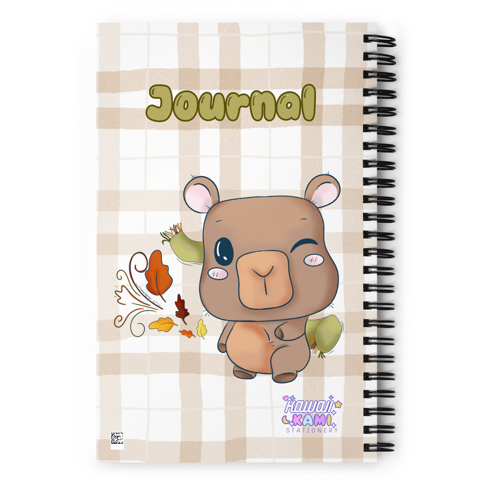 Cute Kawaii Capybara Journal Notebook