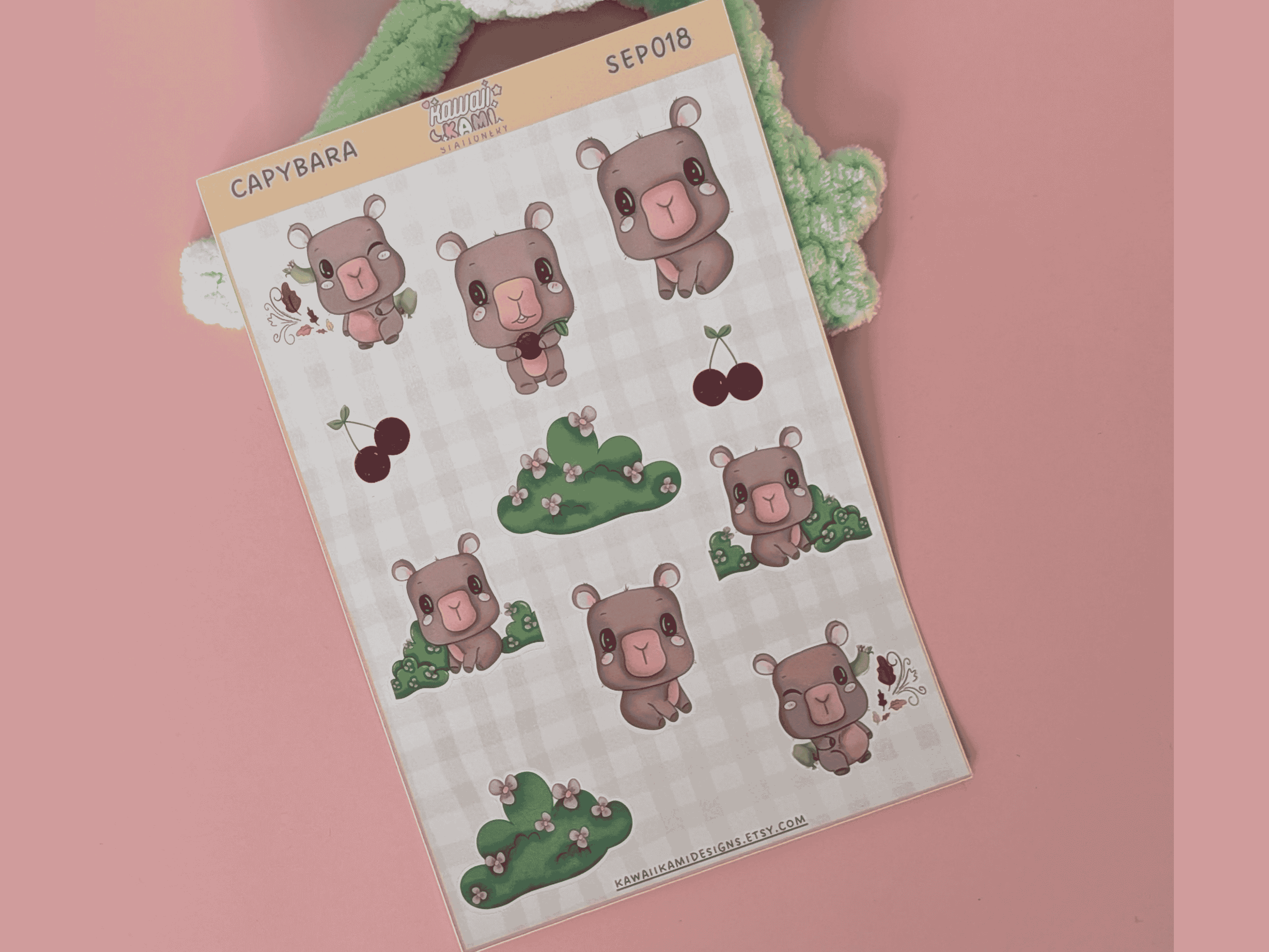 Capybara Sticker Sheet