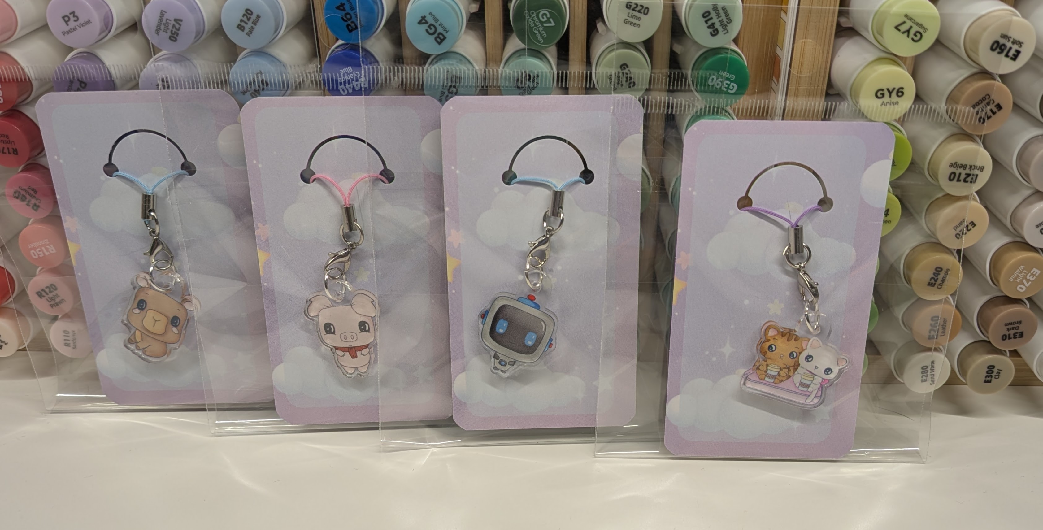 Cute Acrylic Kawaii Phone Charms