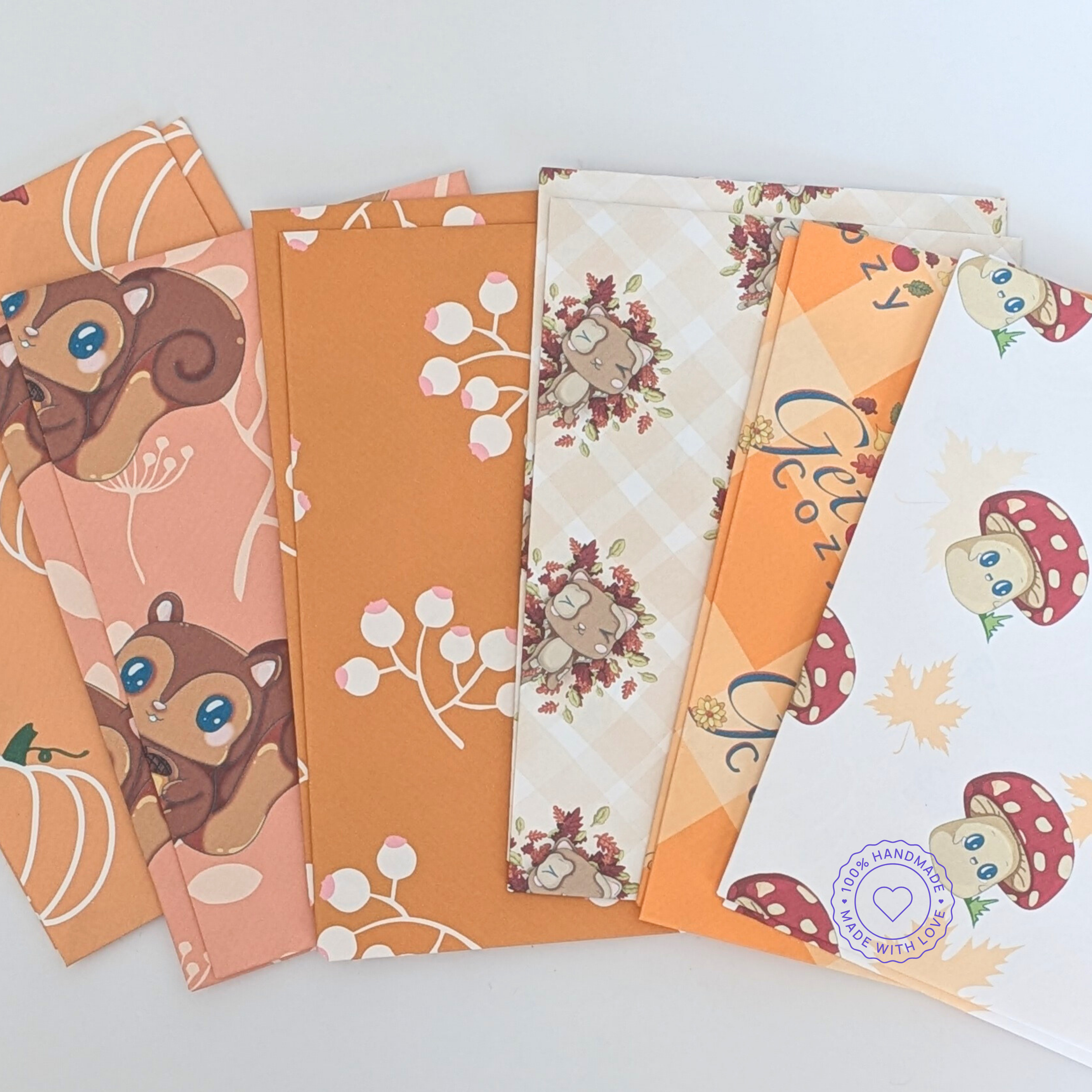 Autumn Kawaii Cat Stationery Gift Set
