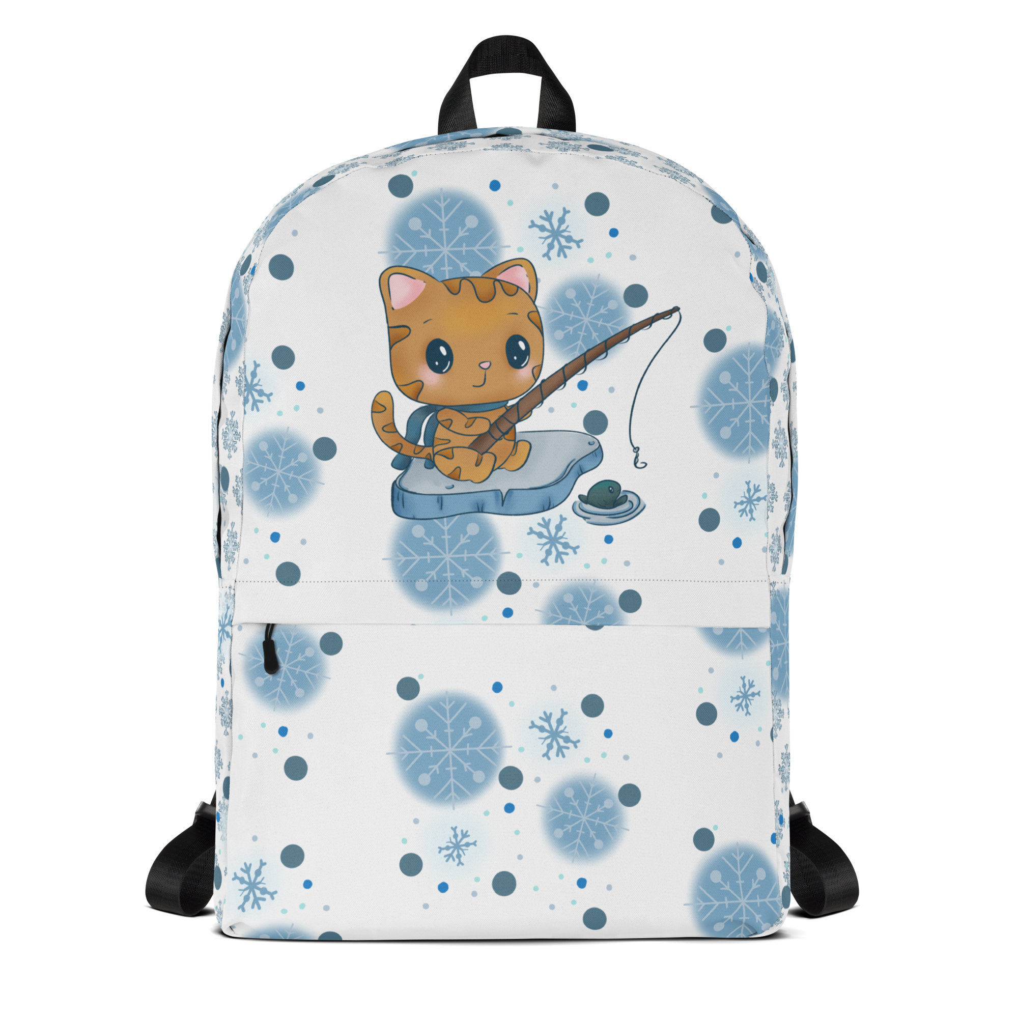 Cute Kawaii Cat Ice Fishing Backpack