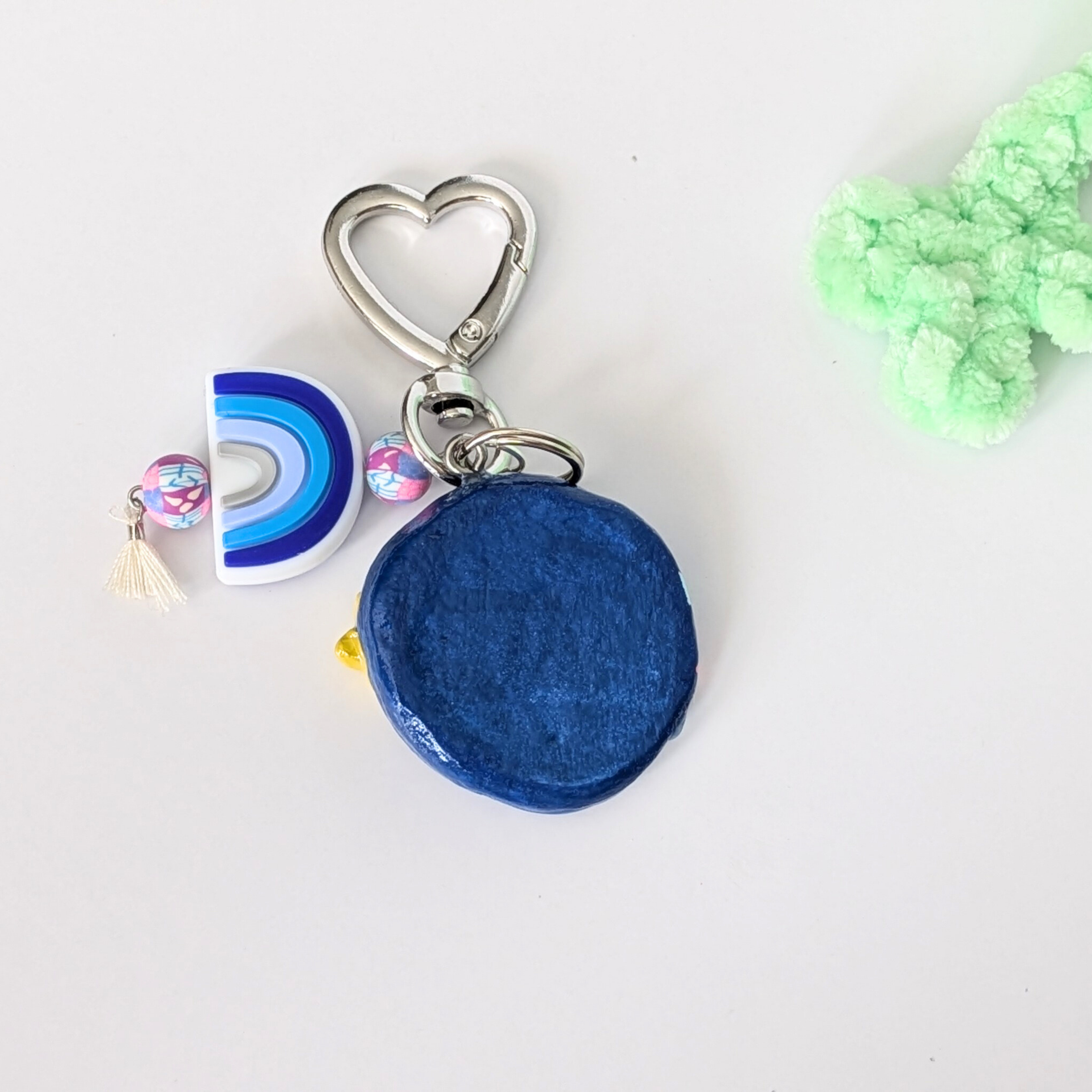 Cute Cosmic Textured Worry Stone Keychain