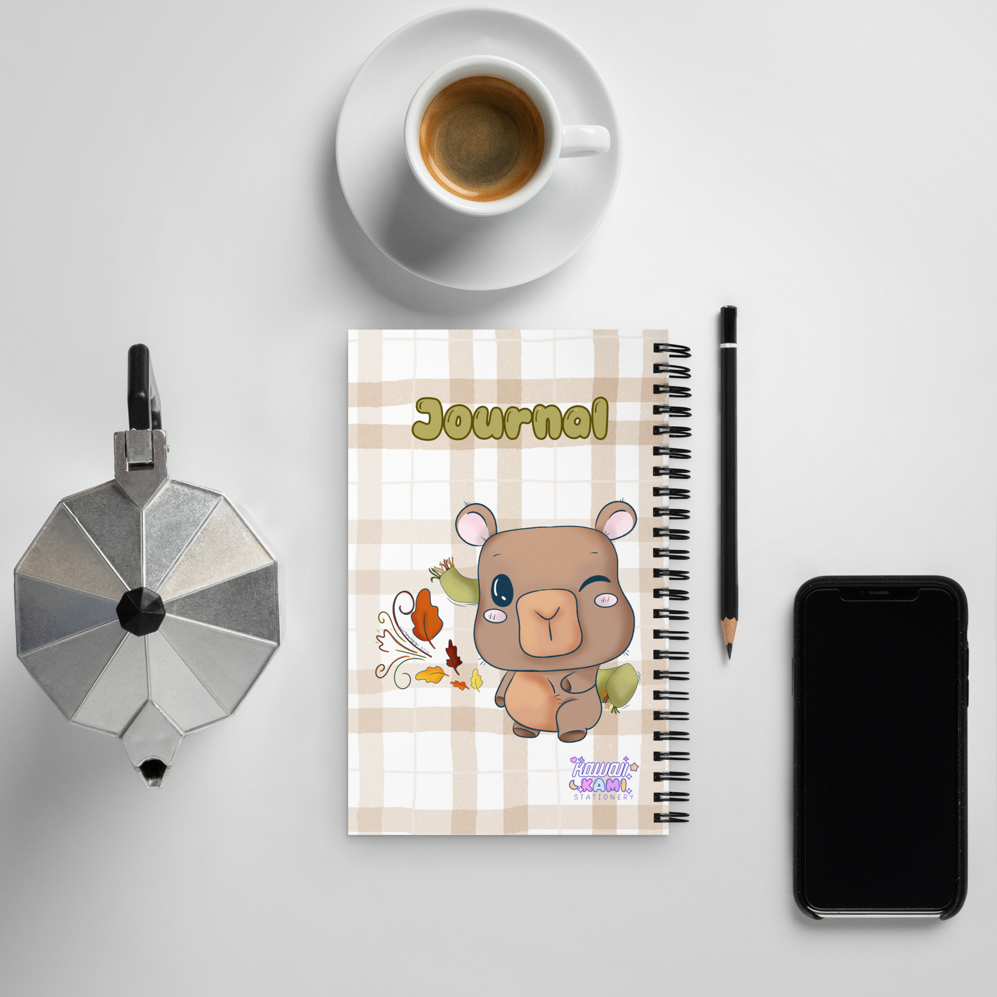 Cute Kawaii Capybara Journal Notebook