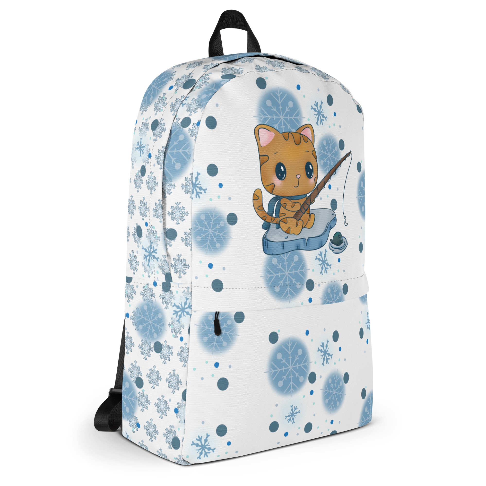 Cute Kawaii Cat Ice Fishing Backpack