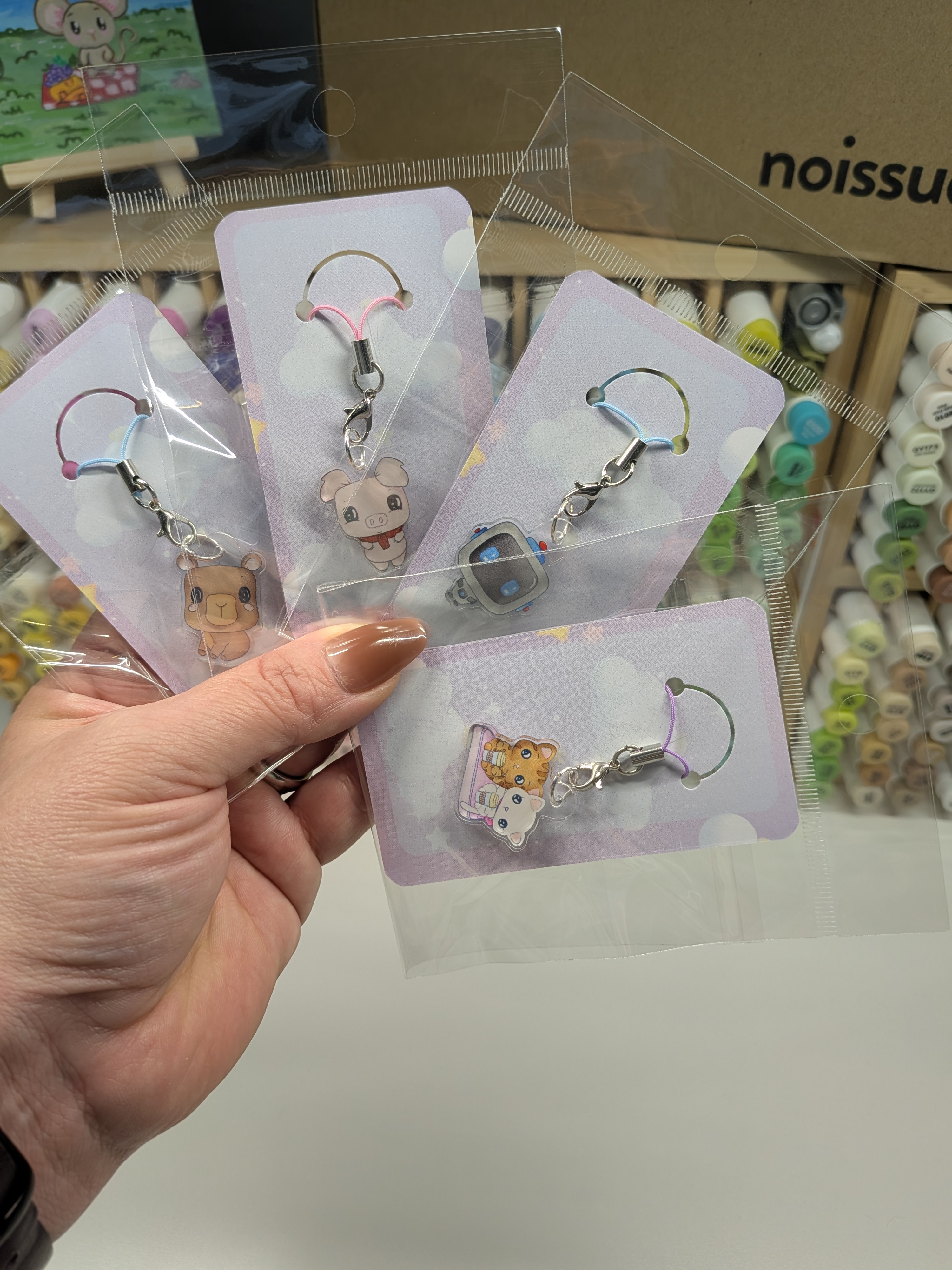 Cute Acrylic Kawaii Phone Charms