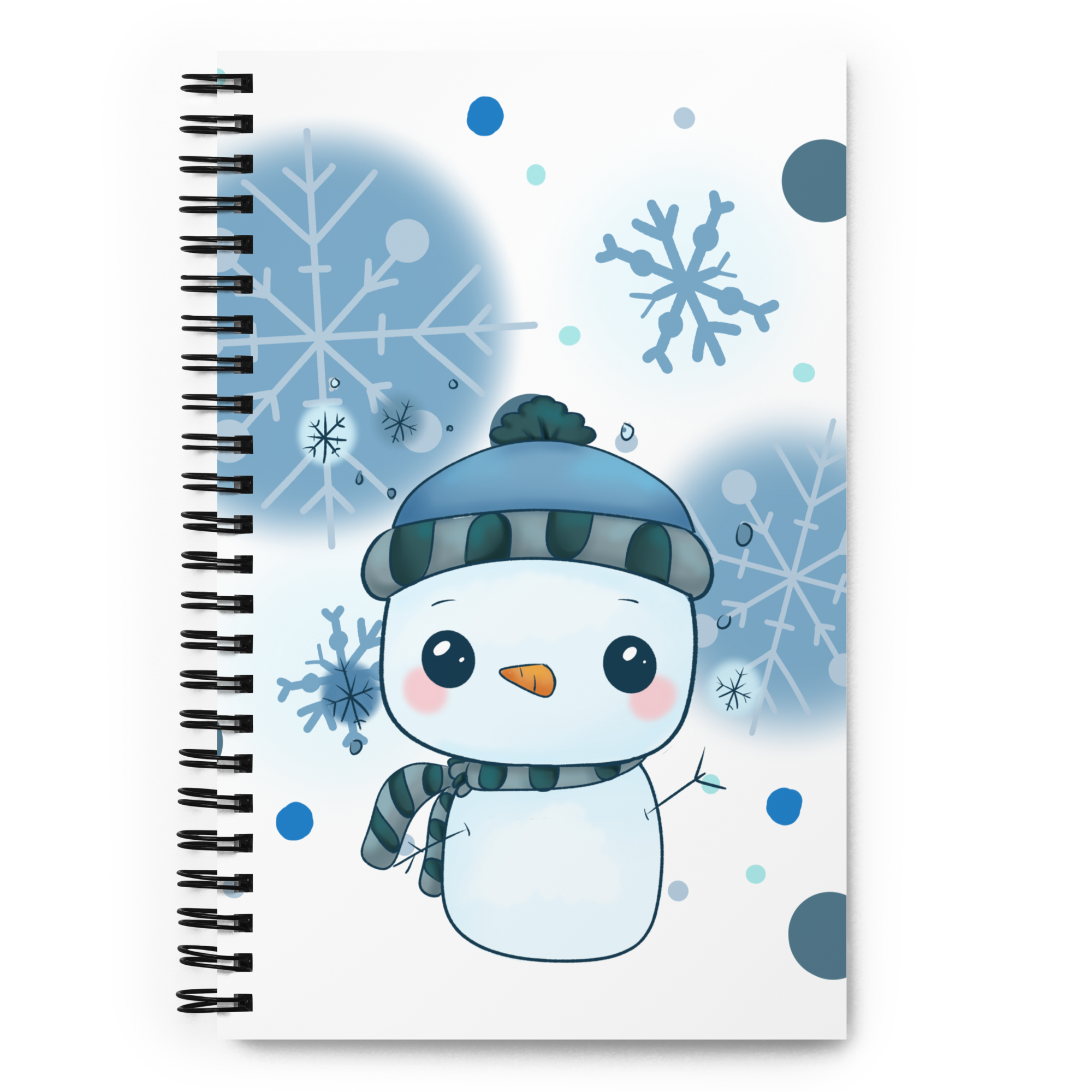 Cute Snowman Spiral Notebook