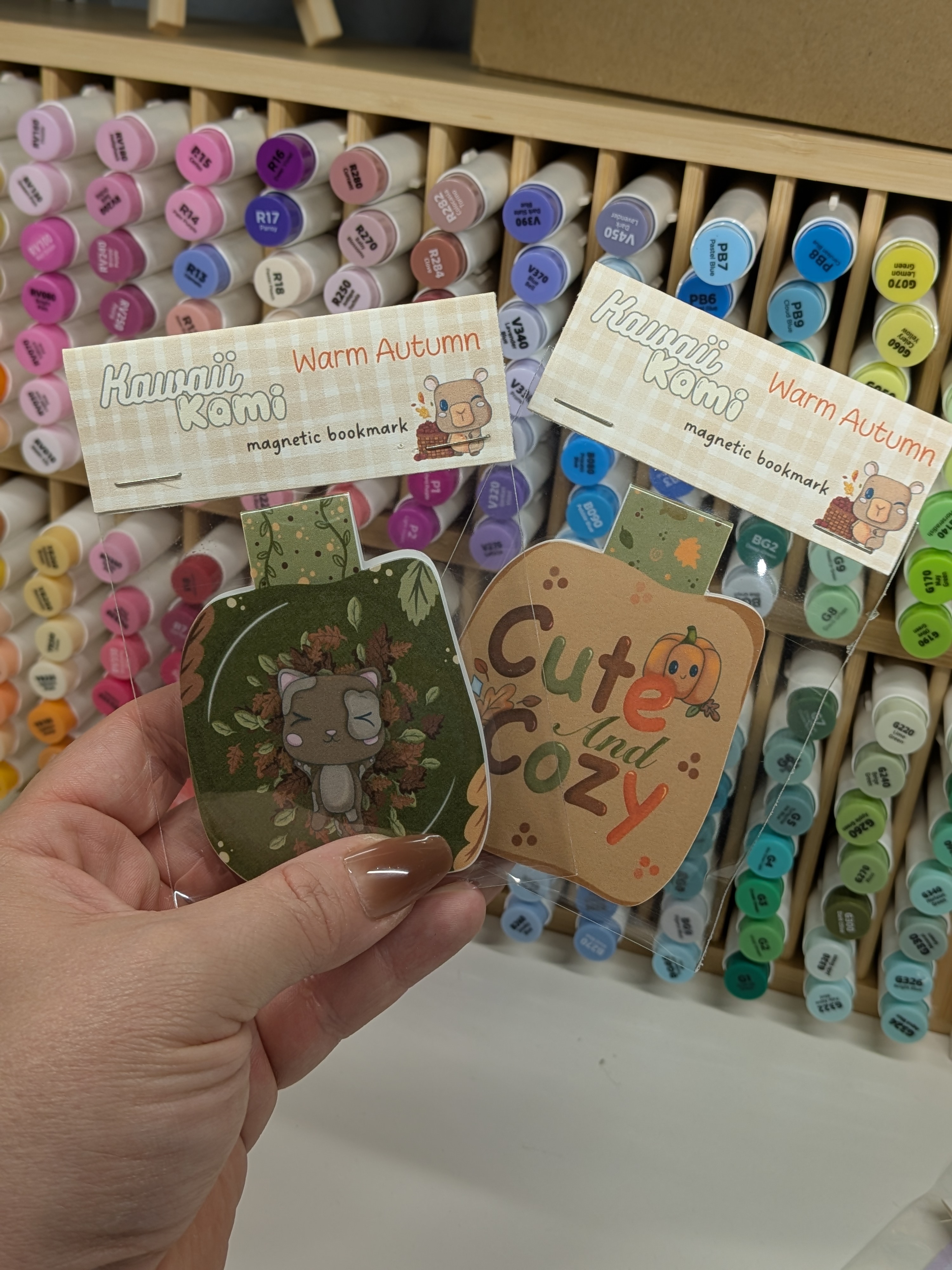 Cute and Cozy Wooden Magnetic Bookmark