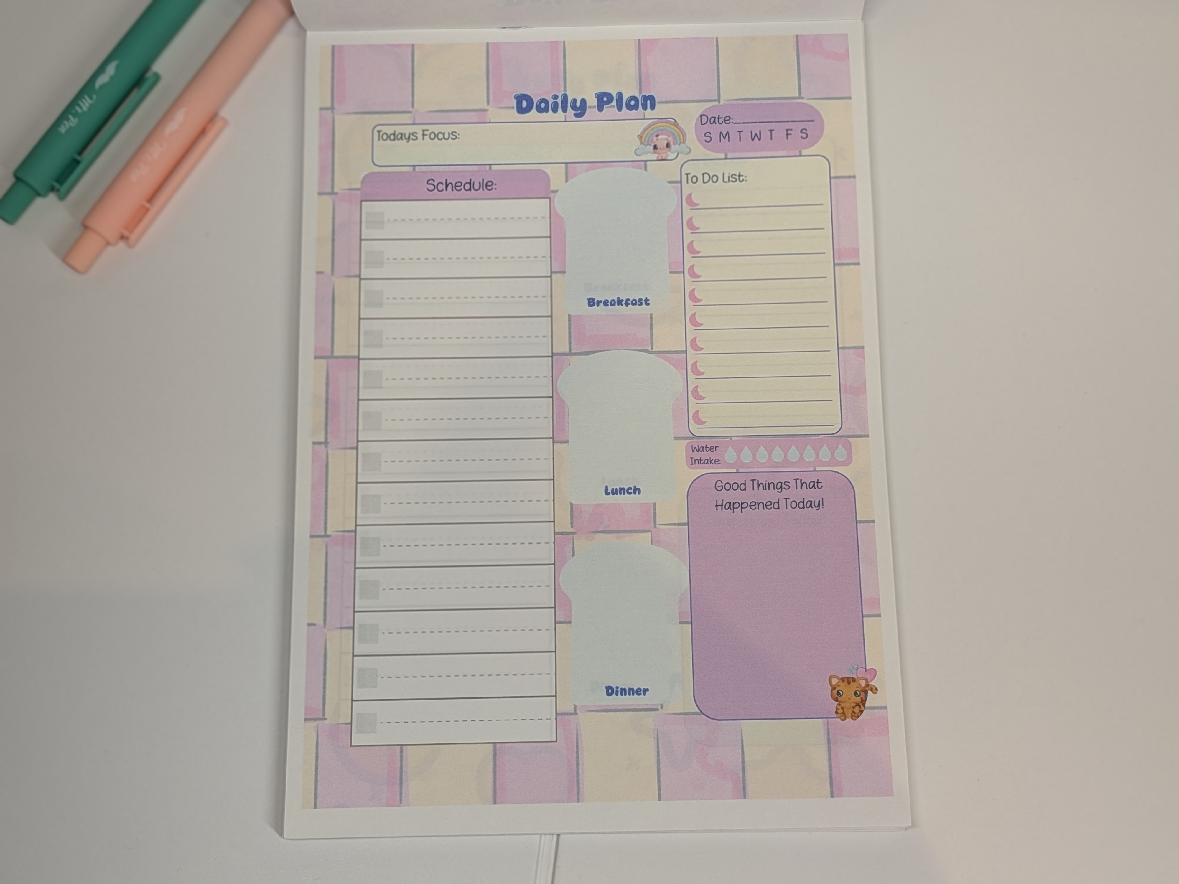 Daily Plan Notepad