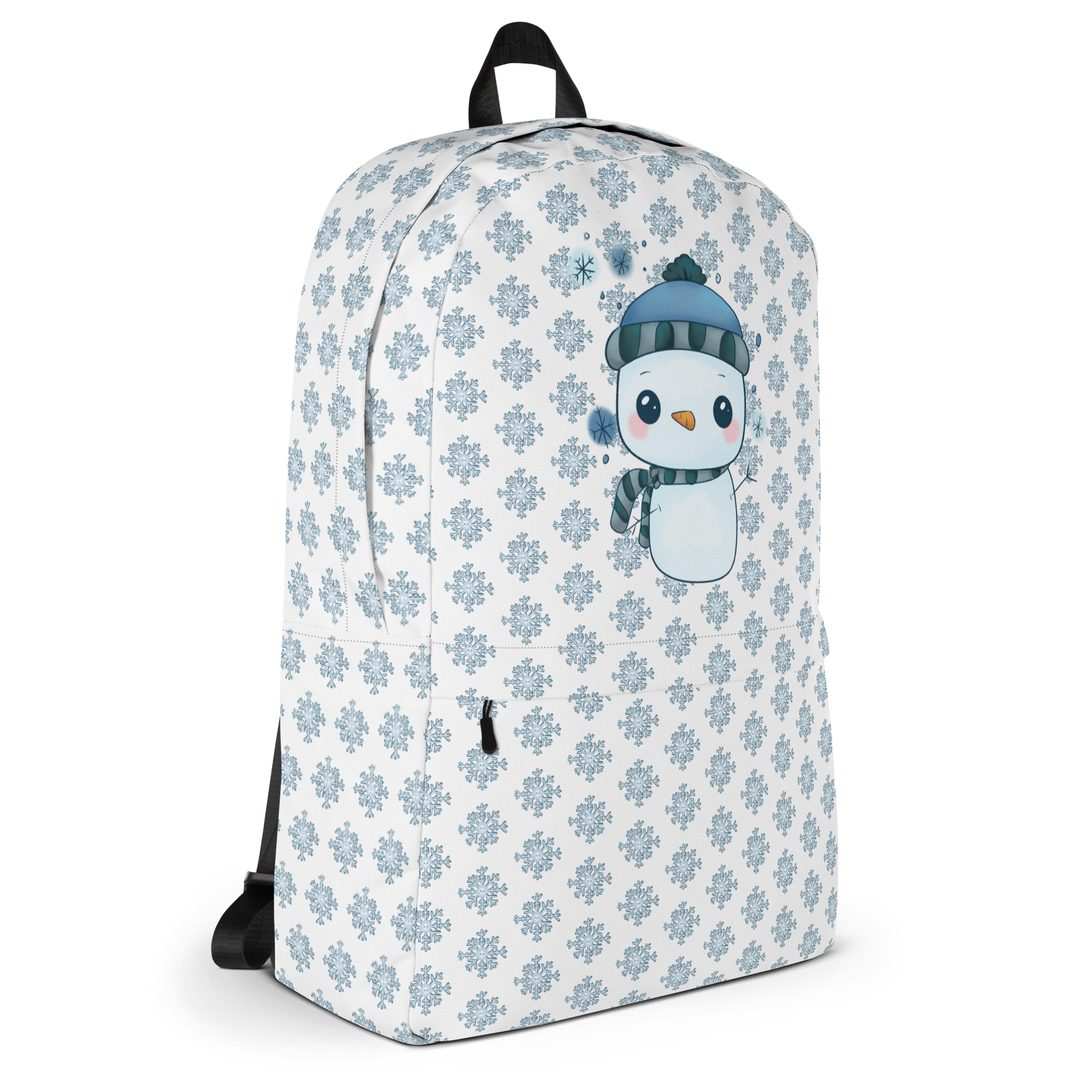 Cute Kawaii Snowman Pattern Backpack