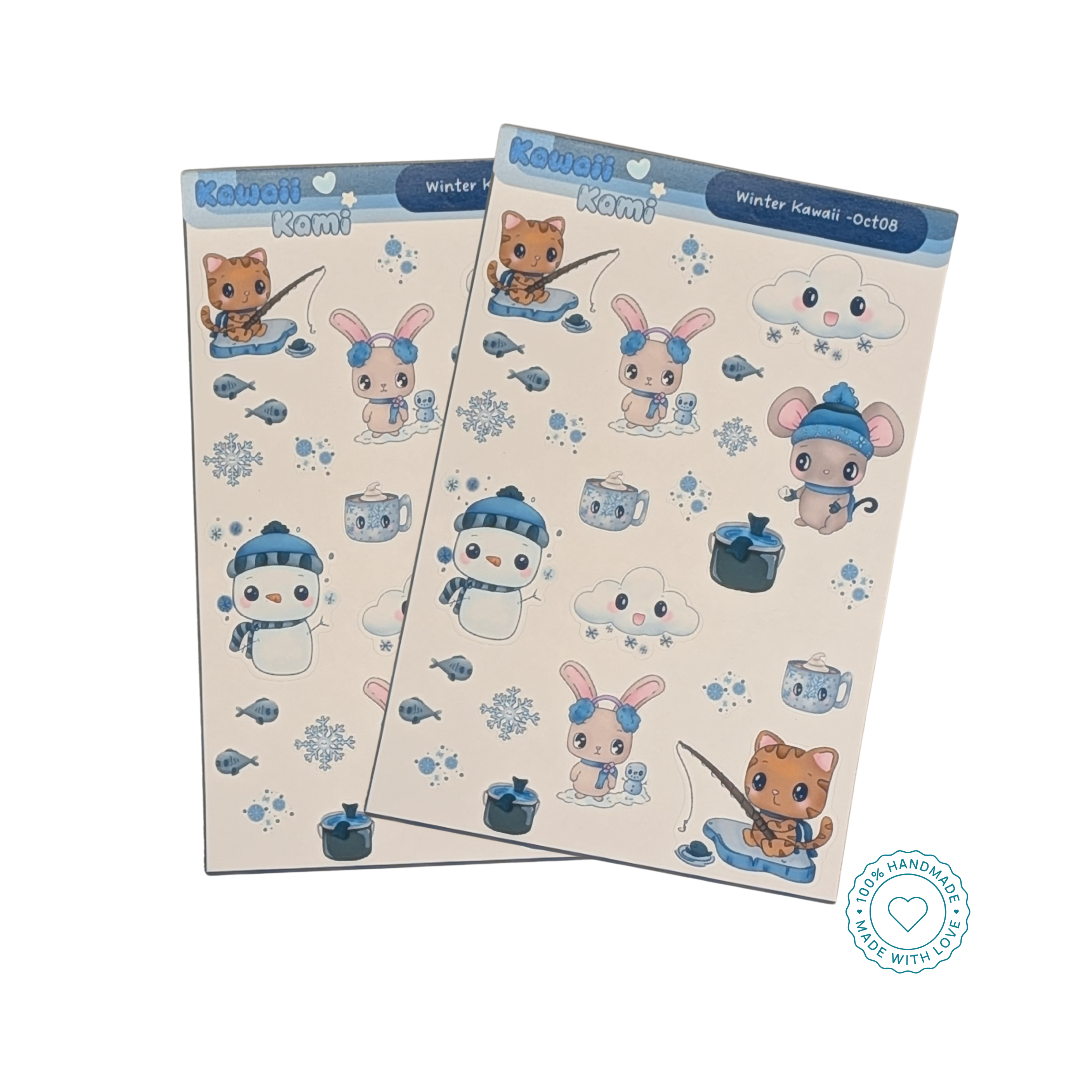 Winter Kawaii Sticker Sheet