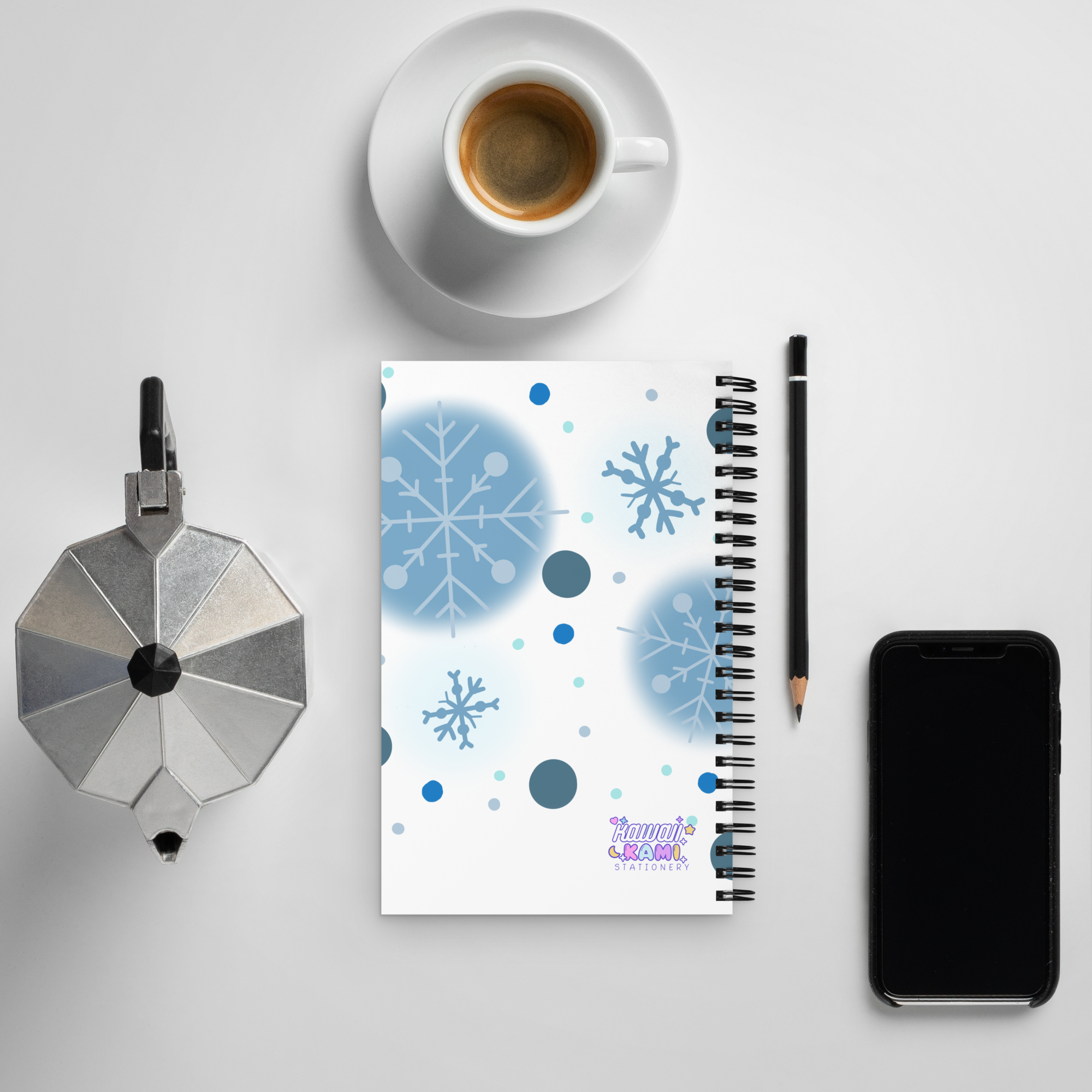 Cute Snowman Spiral Notebook