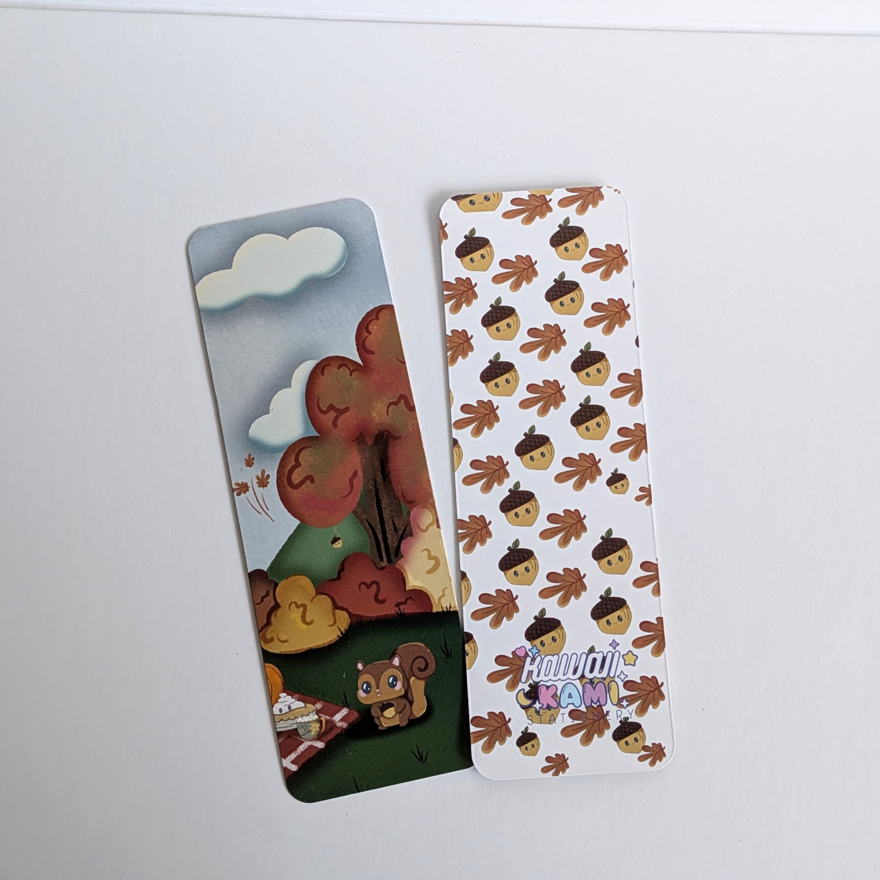 Autumn Picnic Squirrel Bookmark