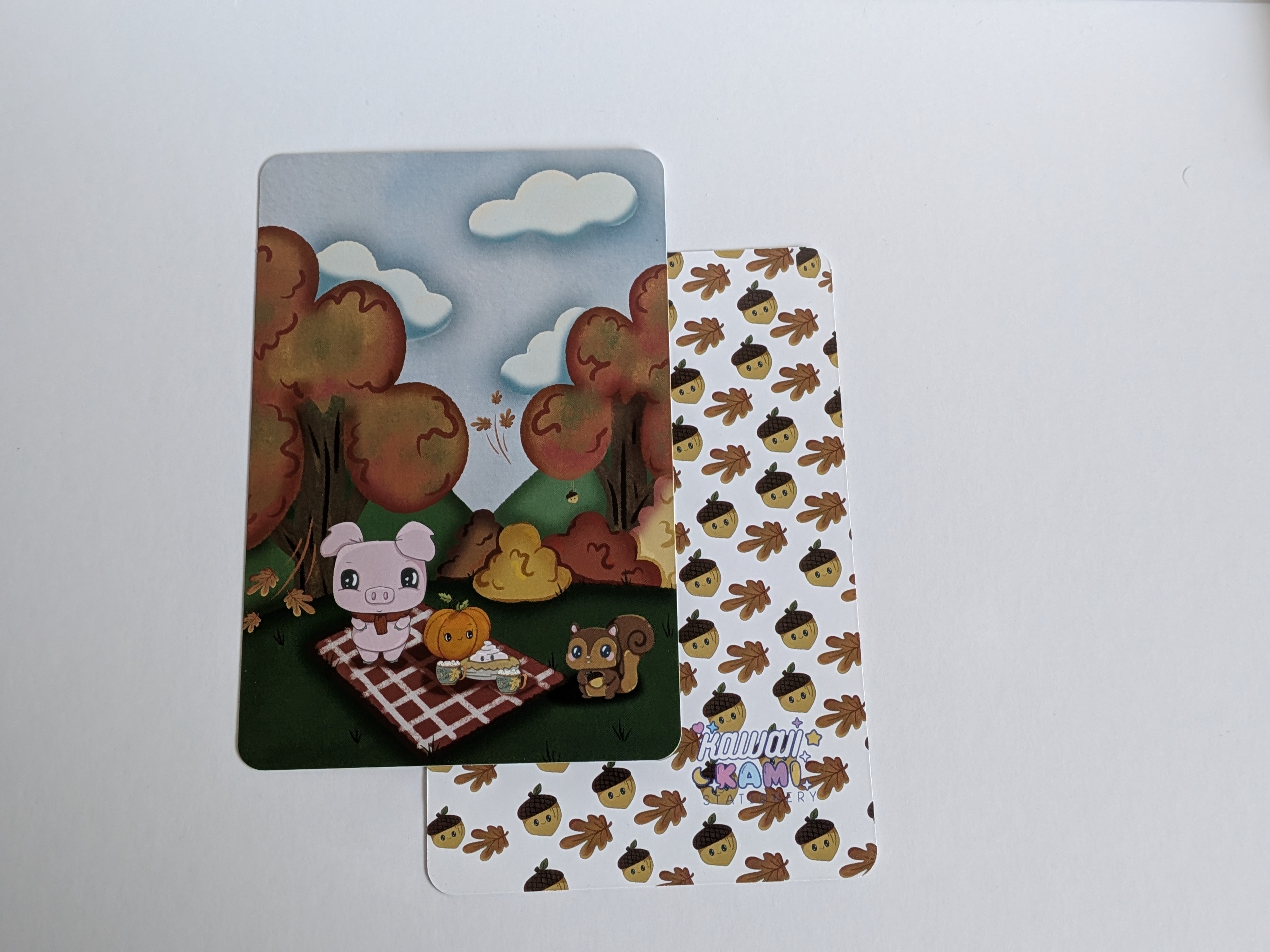 Picnic Scene Art Card Print