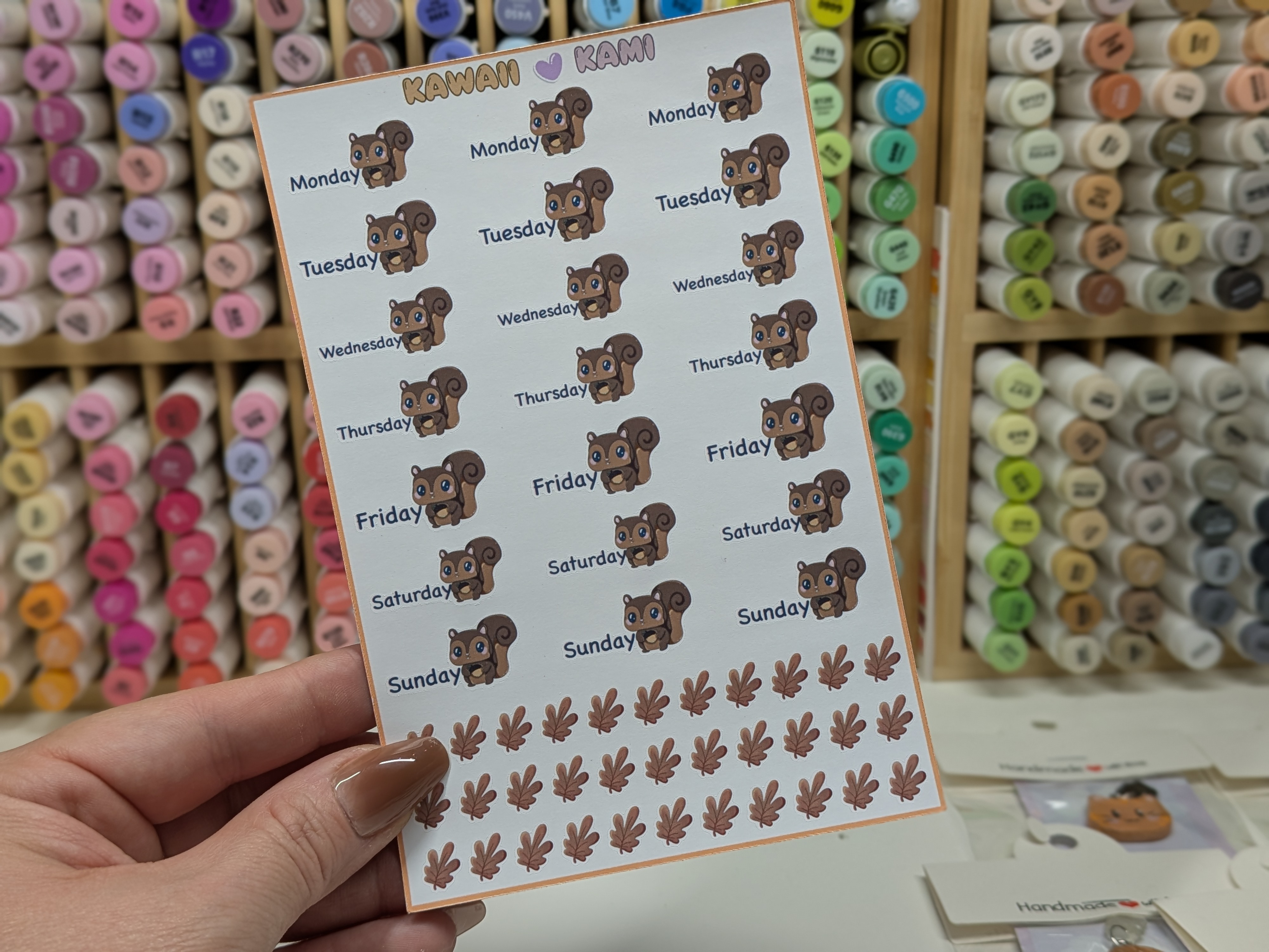 Squirrel Themed Weekly Planner Stickers
