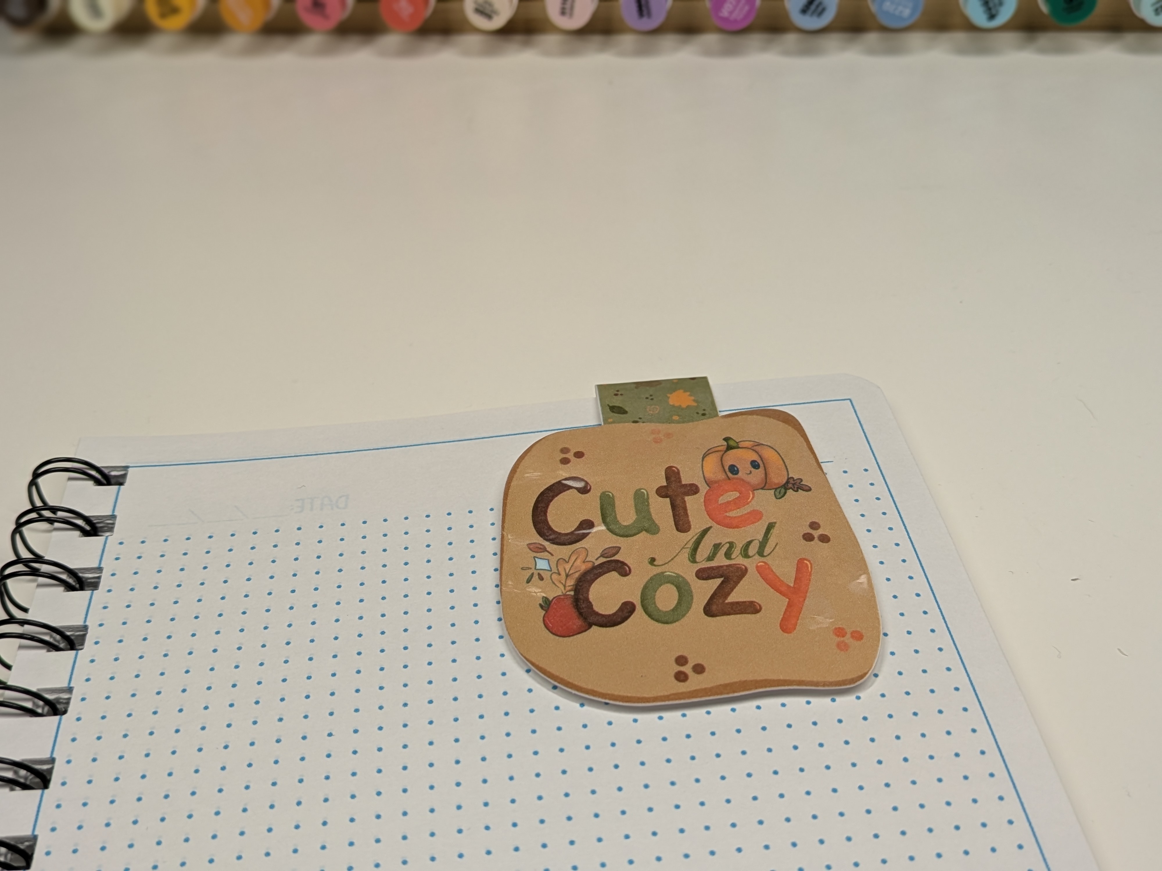 Cute and Cozy Wooden Magnetic Bookmark