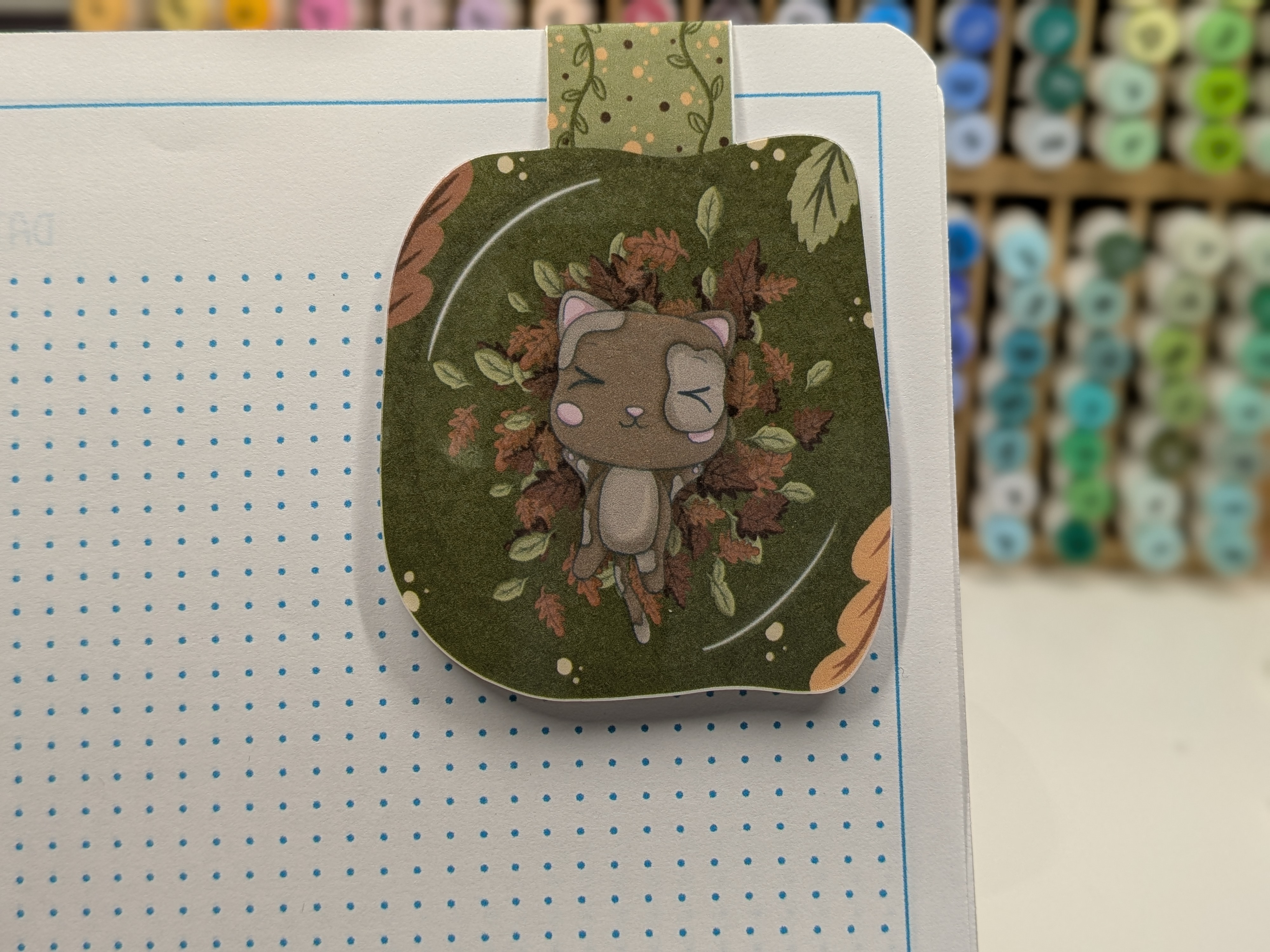 Cute and Cozy Wooden Magnetic Bookmark