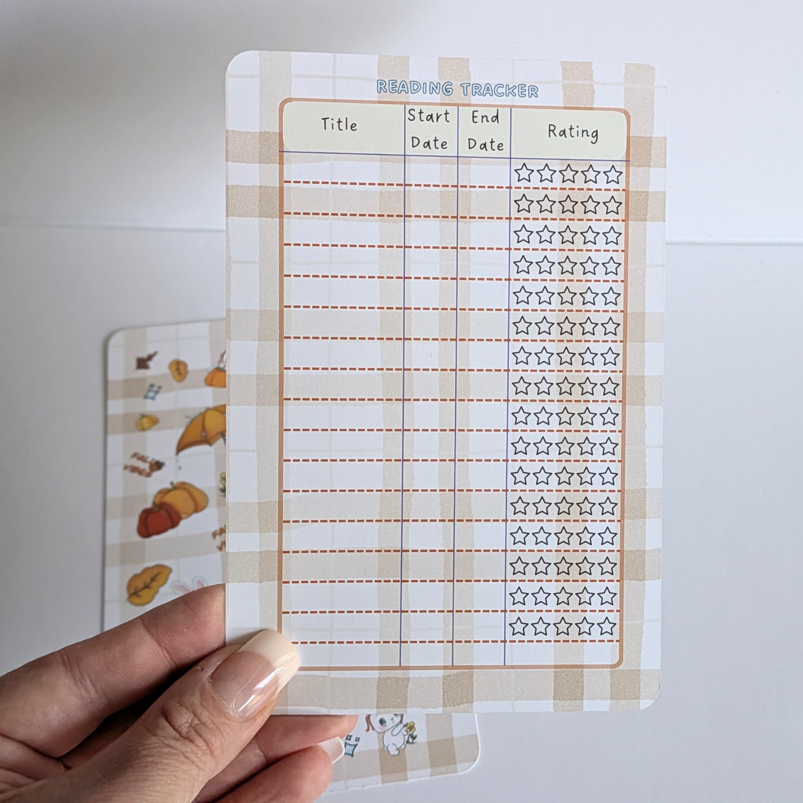 Reading Tracker Bookmark 