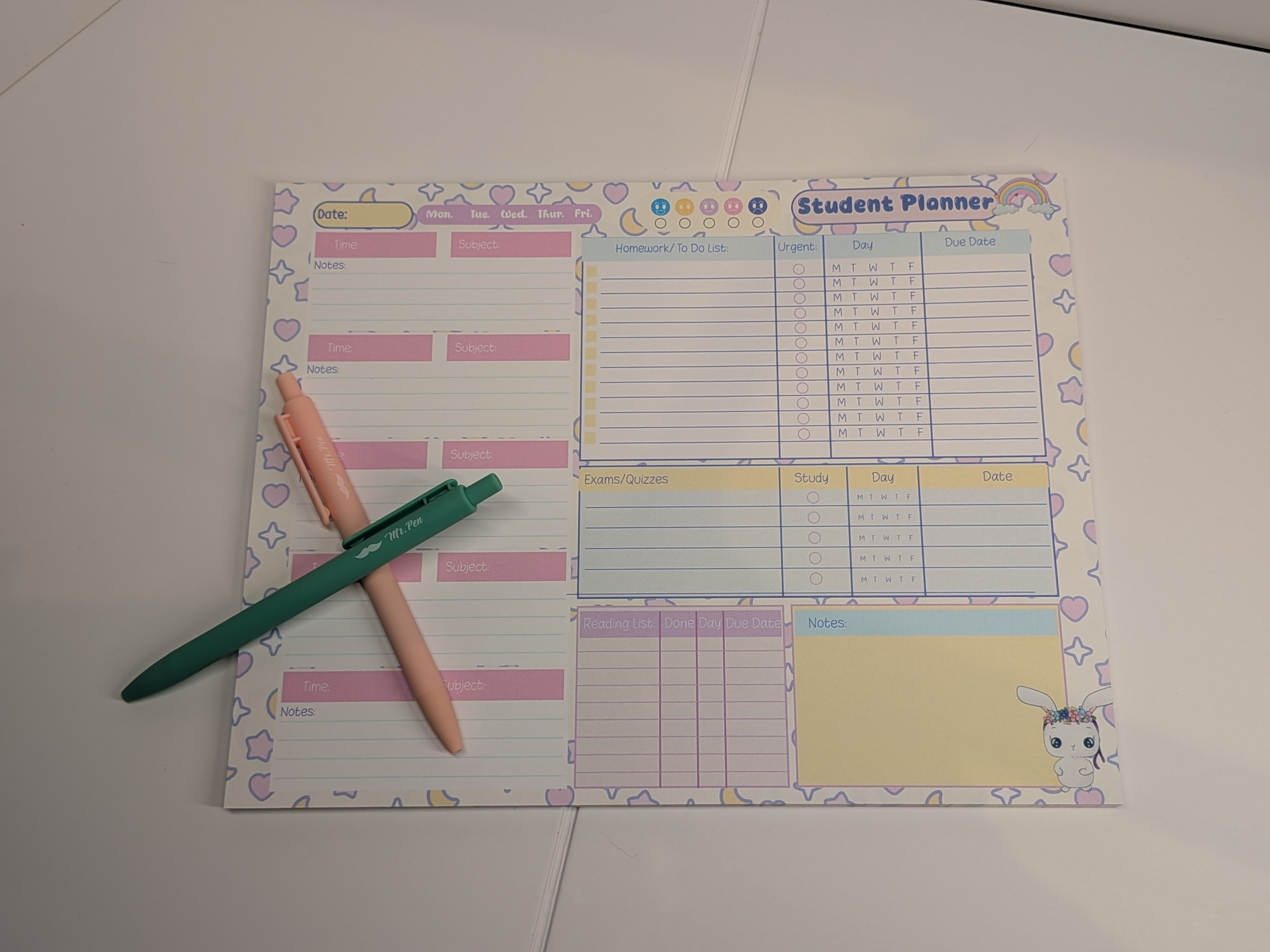 Student Planner Pad