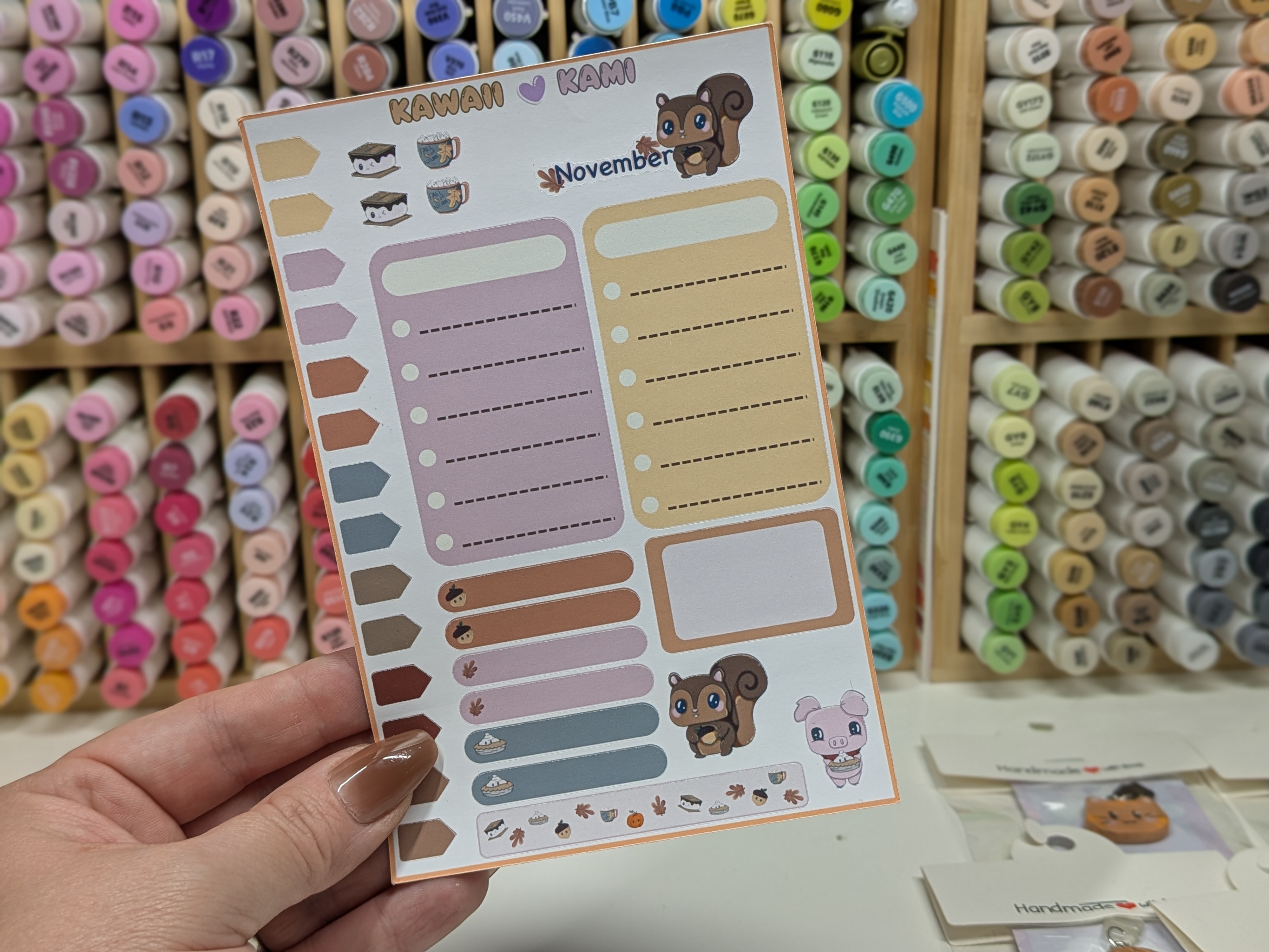 Kawaii Kami November Planner Stickers