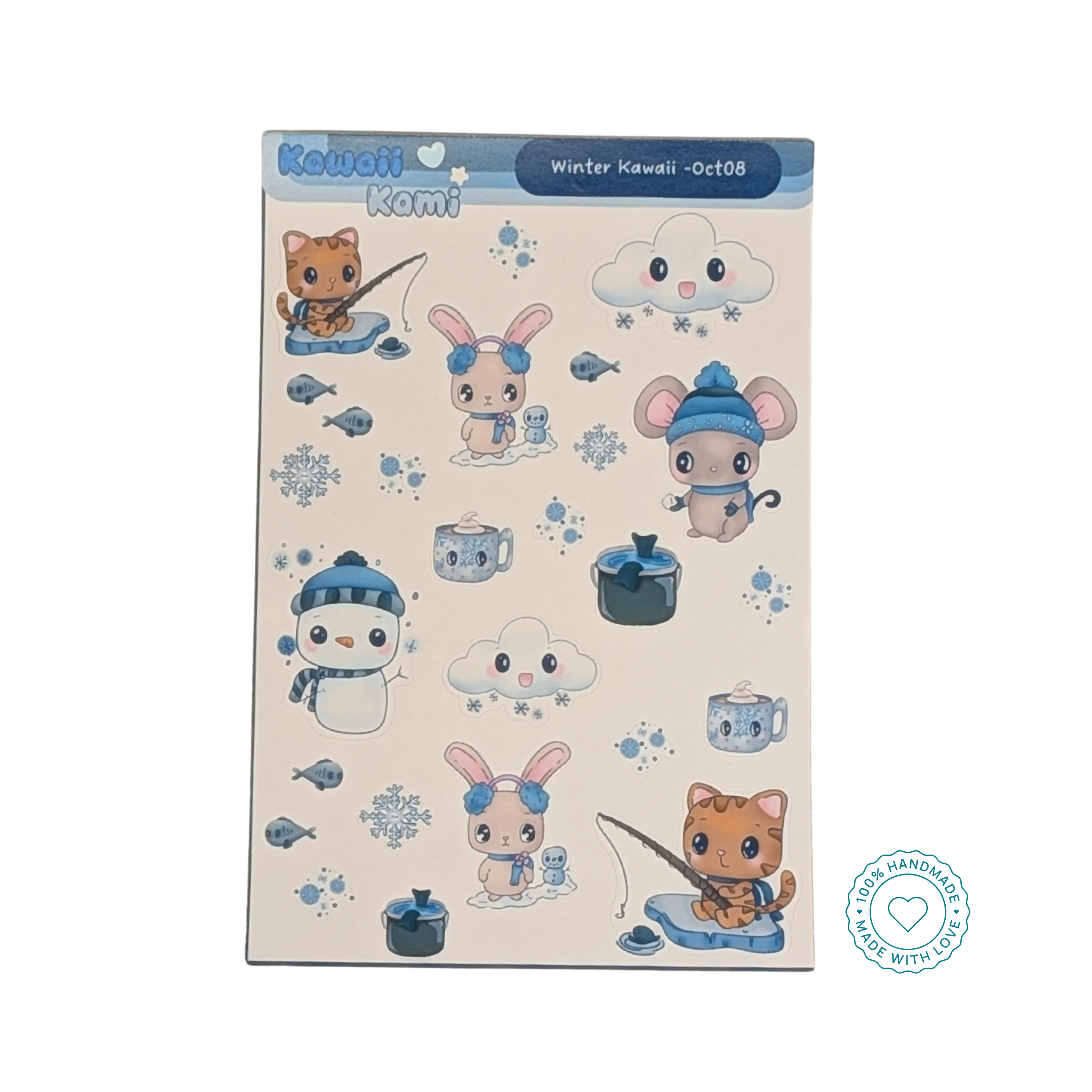 Winter Kawaii Sticker Sheet