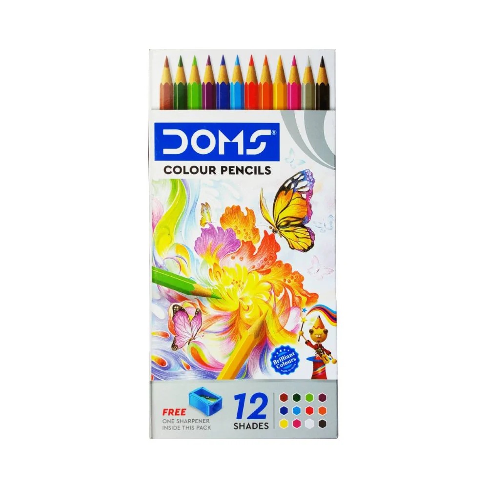 DOMS Colour Pencils - 12 Shades