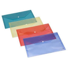 Colorful Plastic Document Envelopes