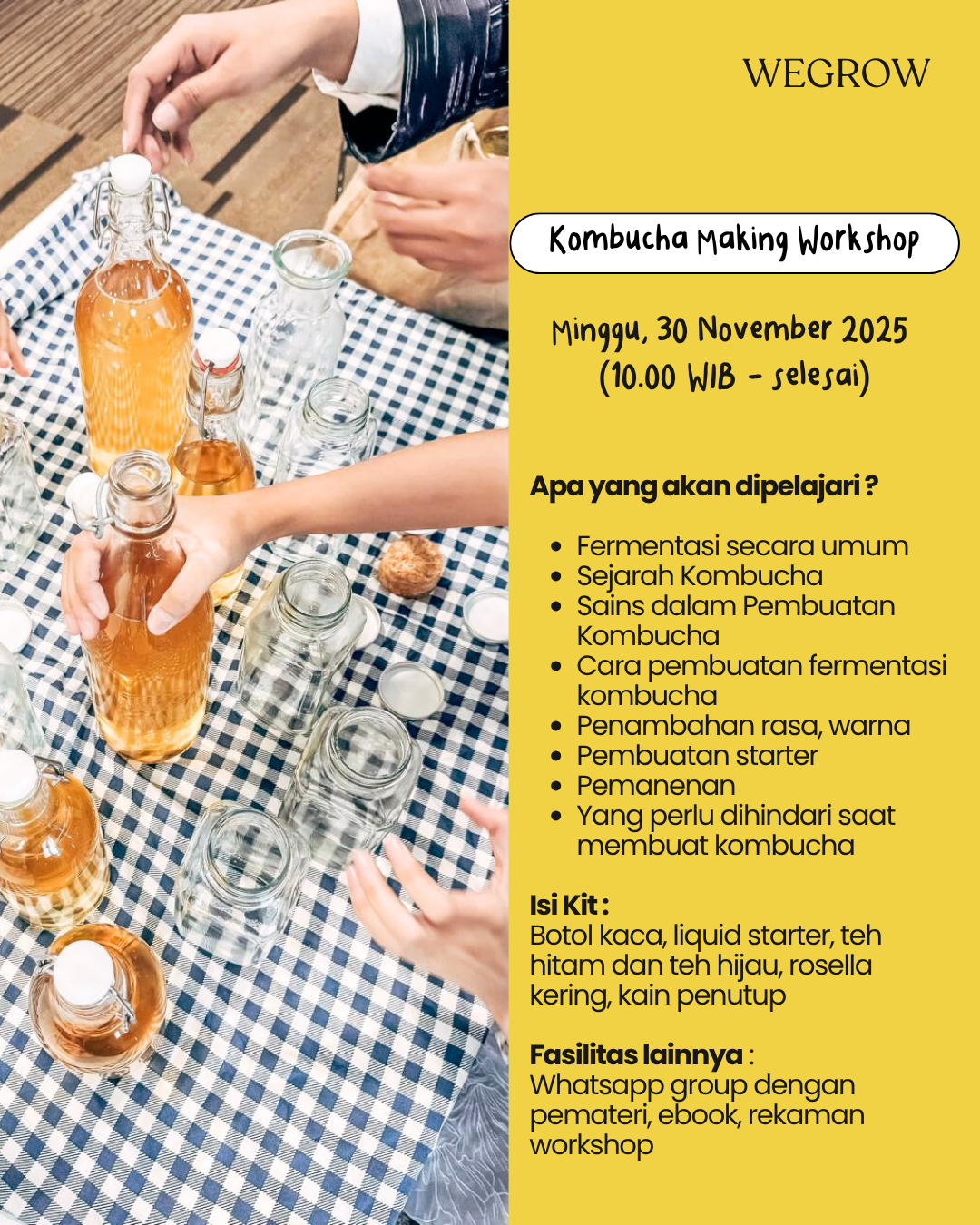 Kombucha Making Workshop + Kit