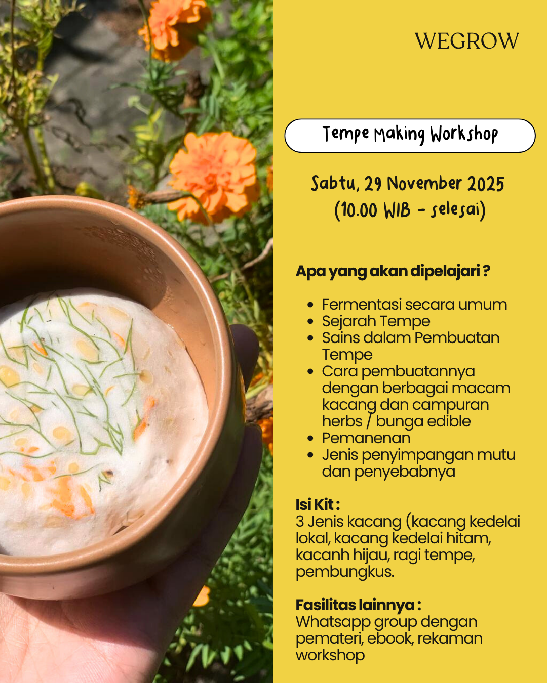 Tempe Making Workshop (Tanpa Kit)