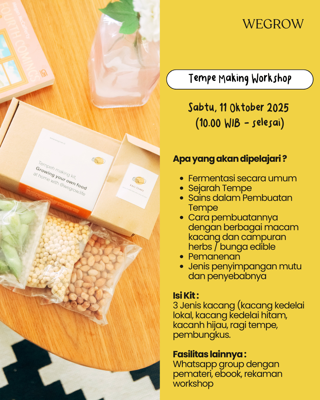 Tempe Making Workshop (Tanpa Kit)
