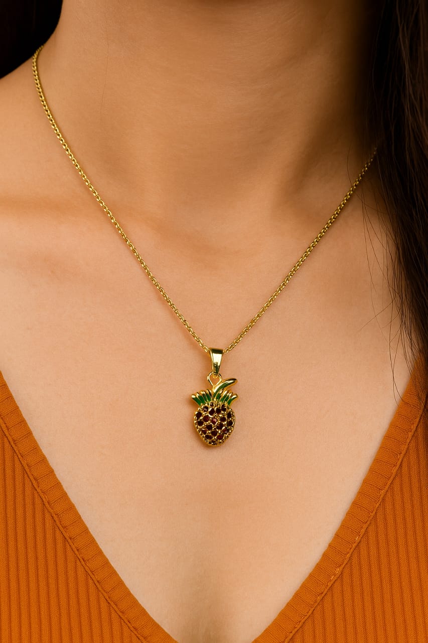 Pineapple Pendant Necklace